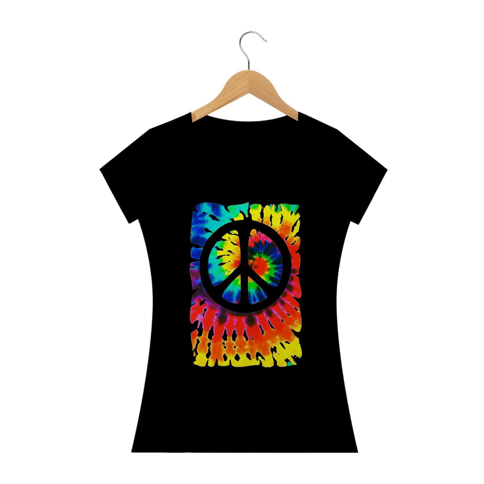 Nome do produto  Camiseta Hippie Tie Dye Simbolo da Paz