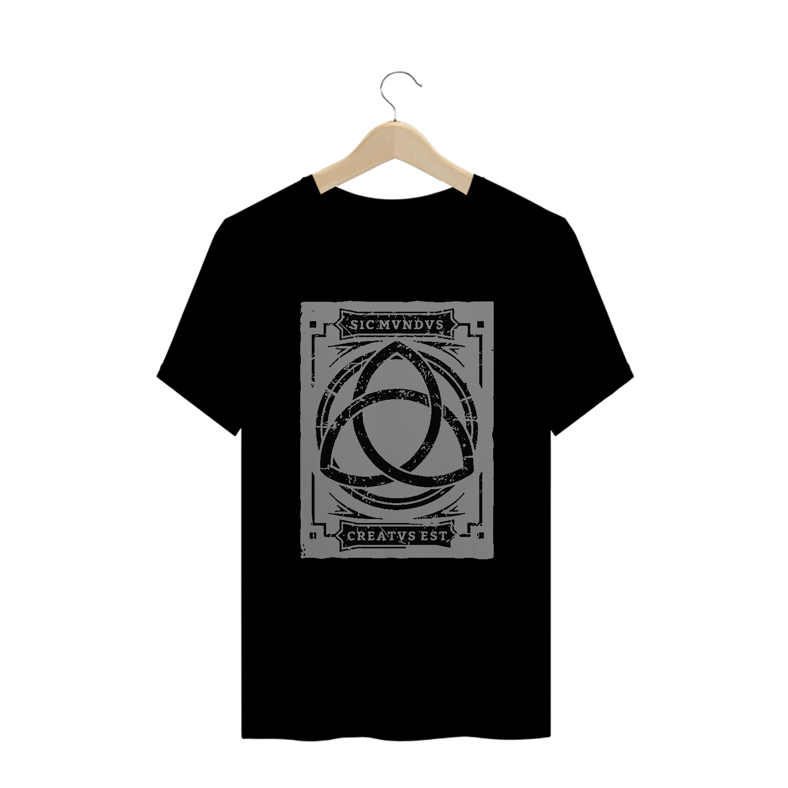 Nome do produto  Camiseta Sic Mundus Creatus Est - Dark #plusize
