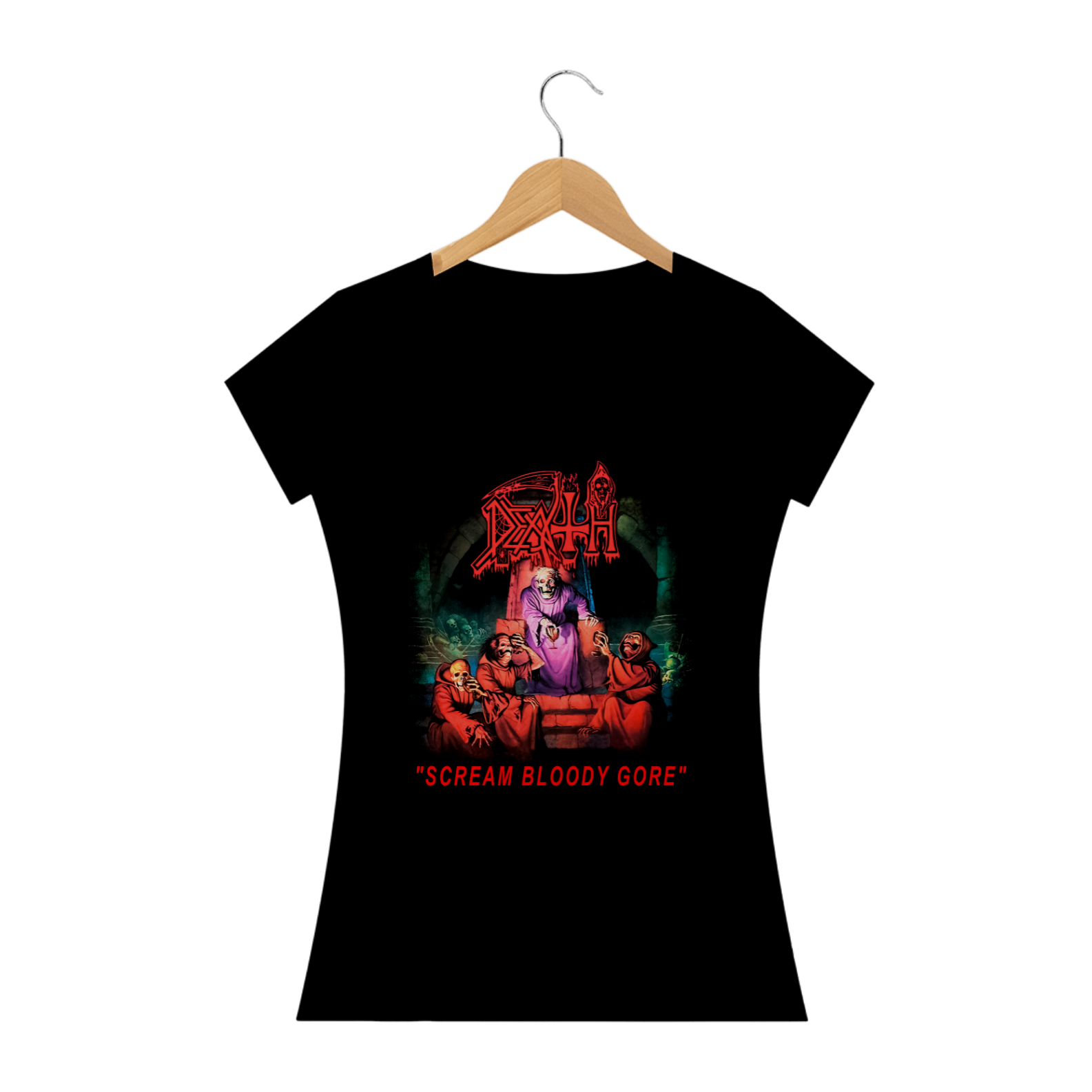 Camiseta Death Scream Bloody Gore #bylk