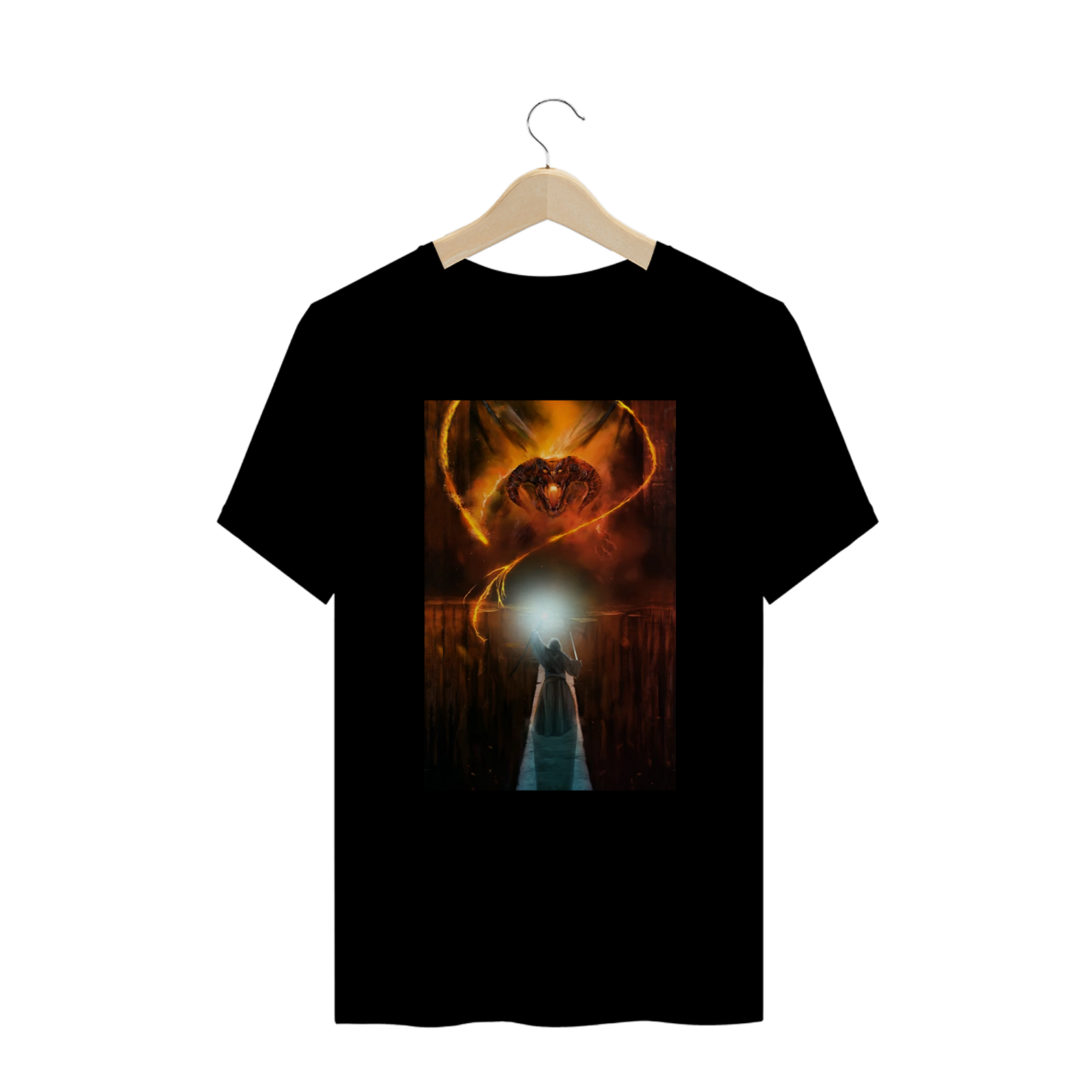 Nome do produto  Camiseta Gandalf vs Balrog #plusize