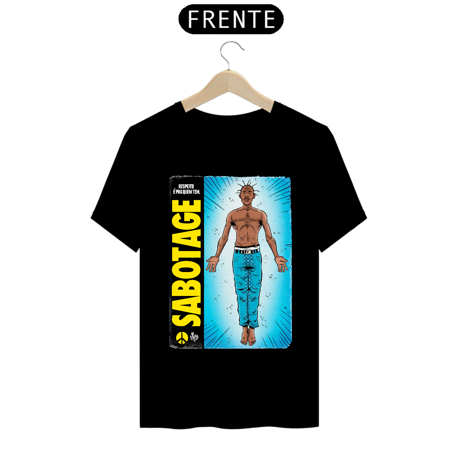 Nome do produto  Camiseta Quadrinho MCs - Sabotage
