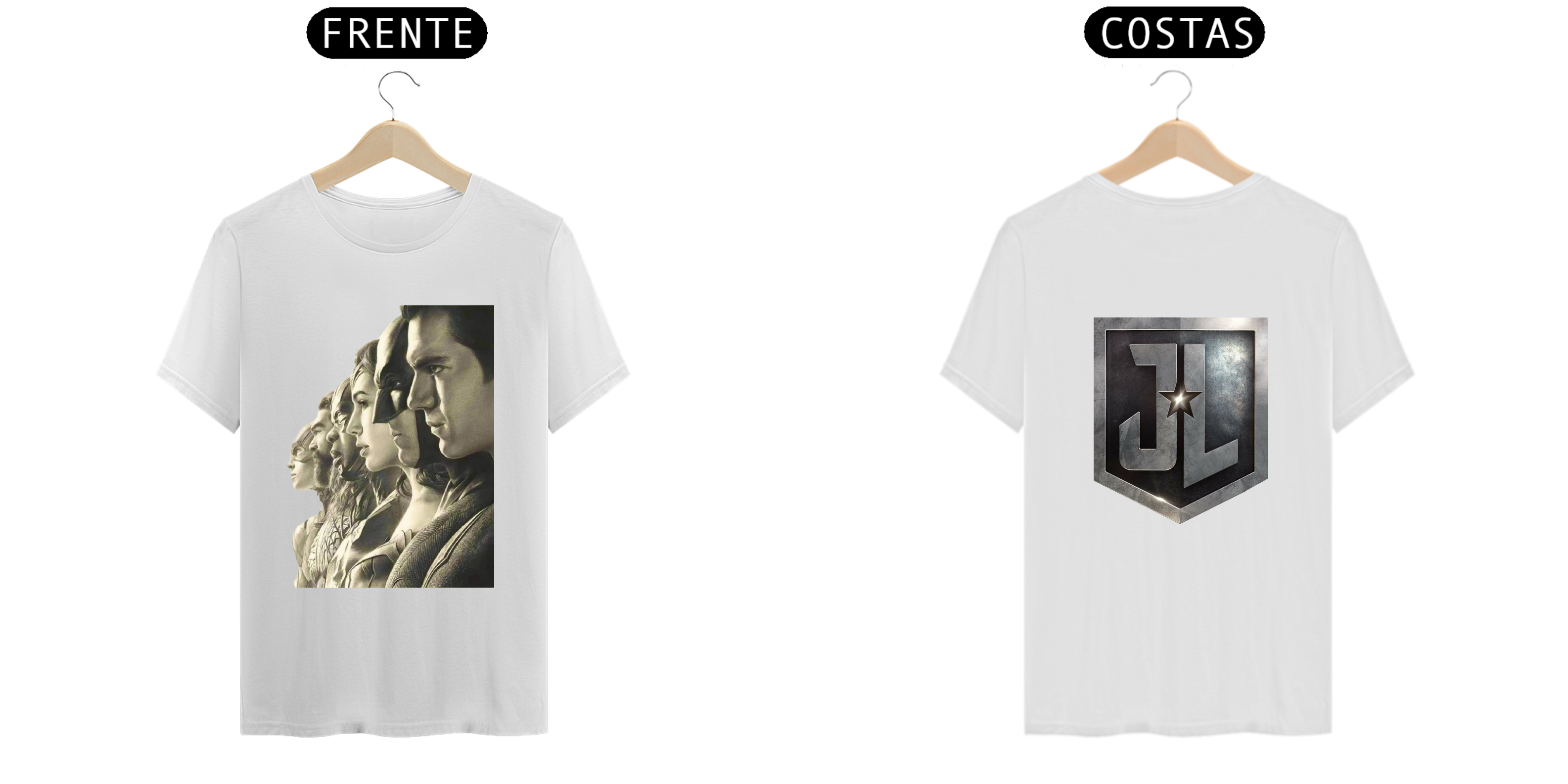 Nome do produto  Camiseta Geek Liga da Justiça