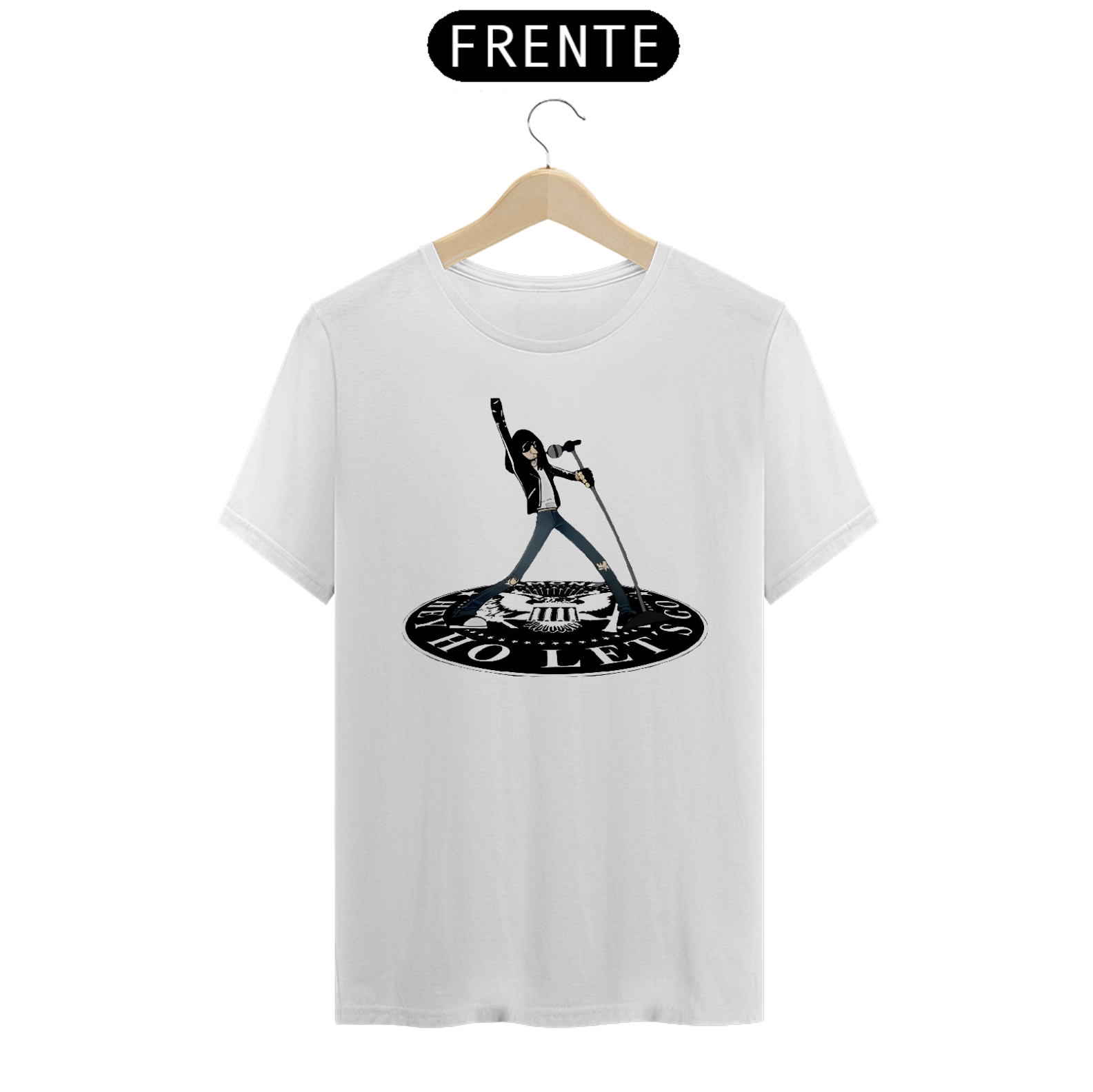 Nome do produto  camiseta rockstar Joey Ramone