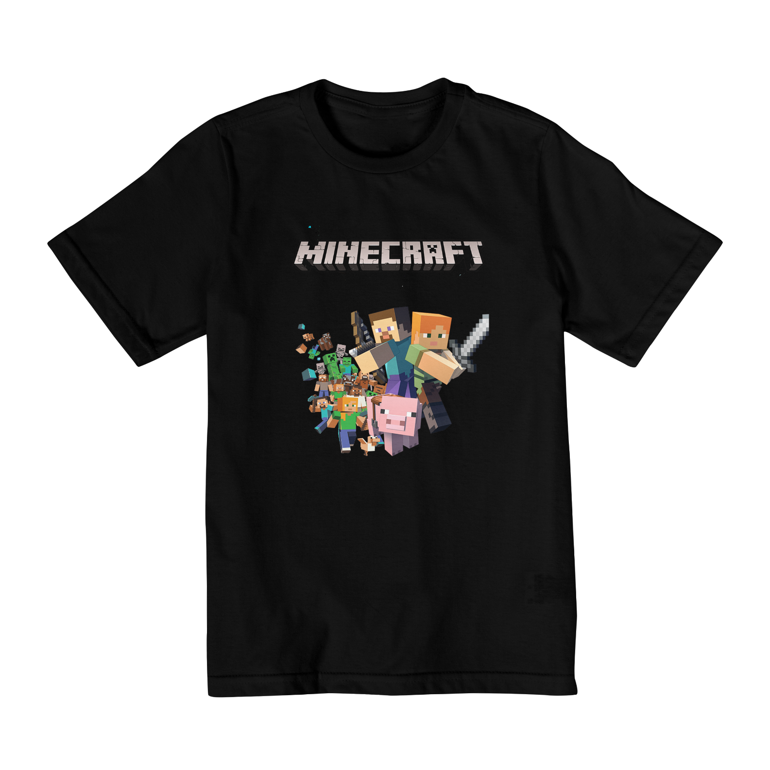 Nome do produto: Camiseta Geek Infantil MineCraft