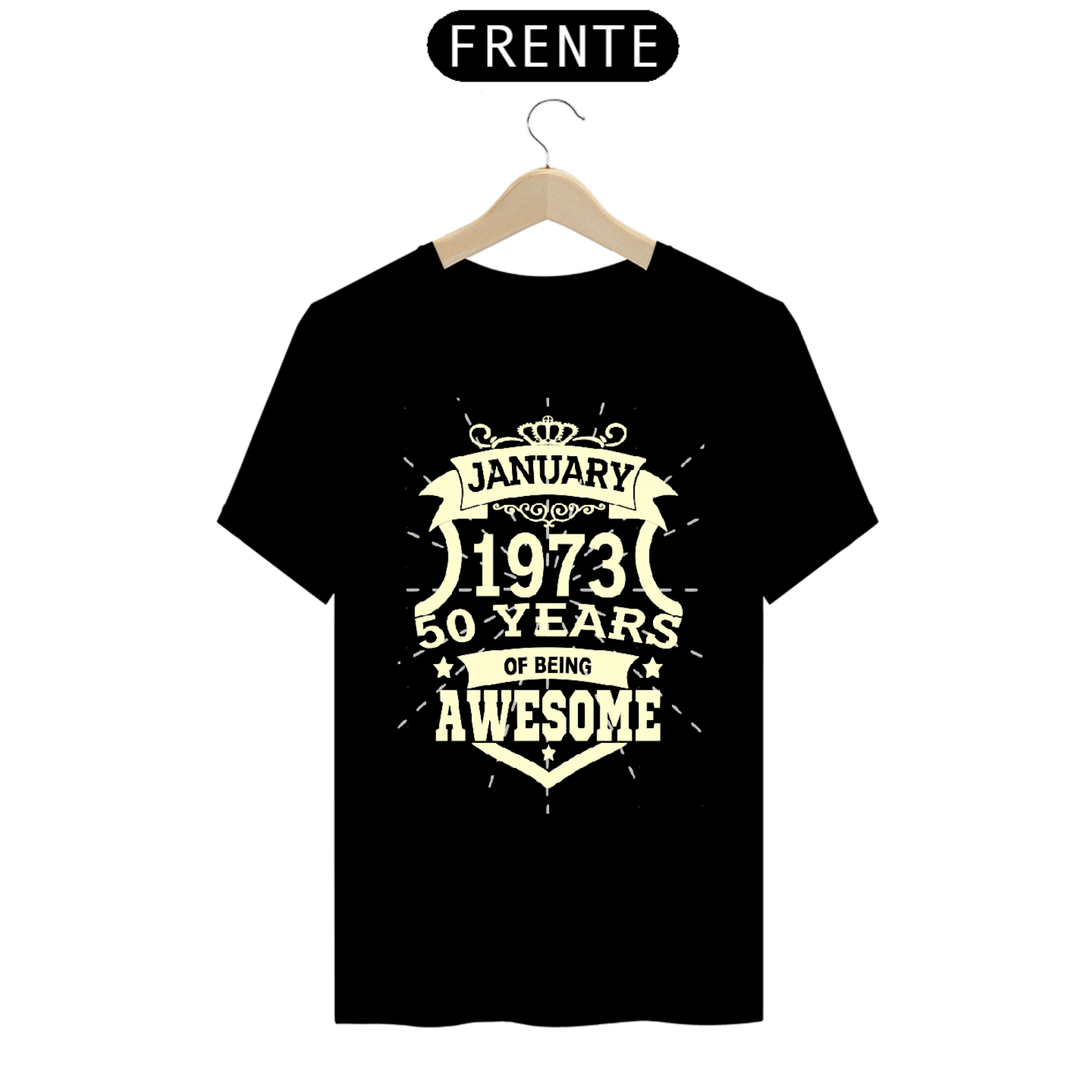 Nome do produto  Camiseta Since 1973 50 years
