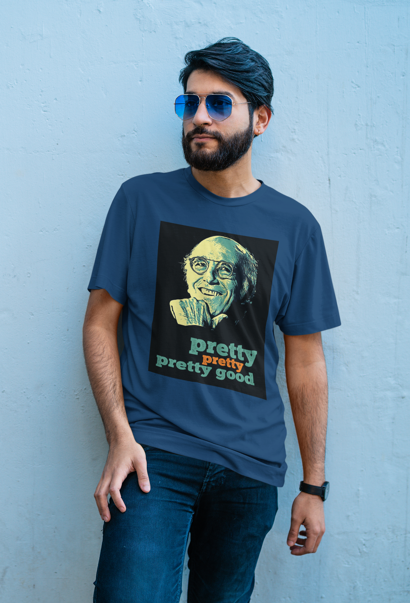 Camisa Estonada Larry David Pretty Good (Cores)