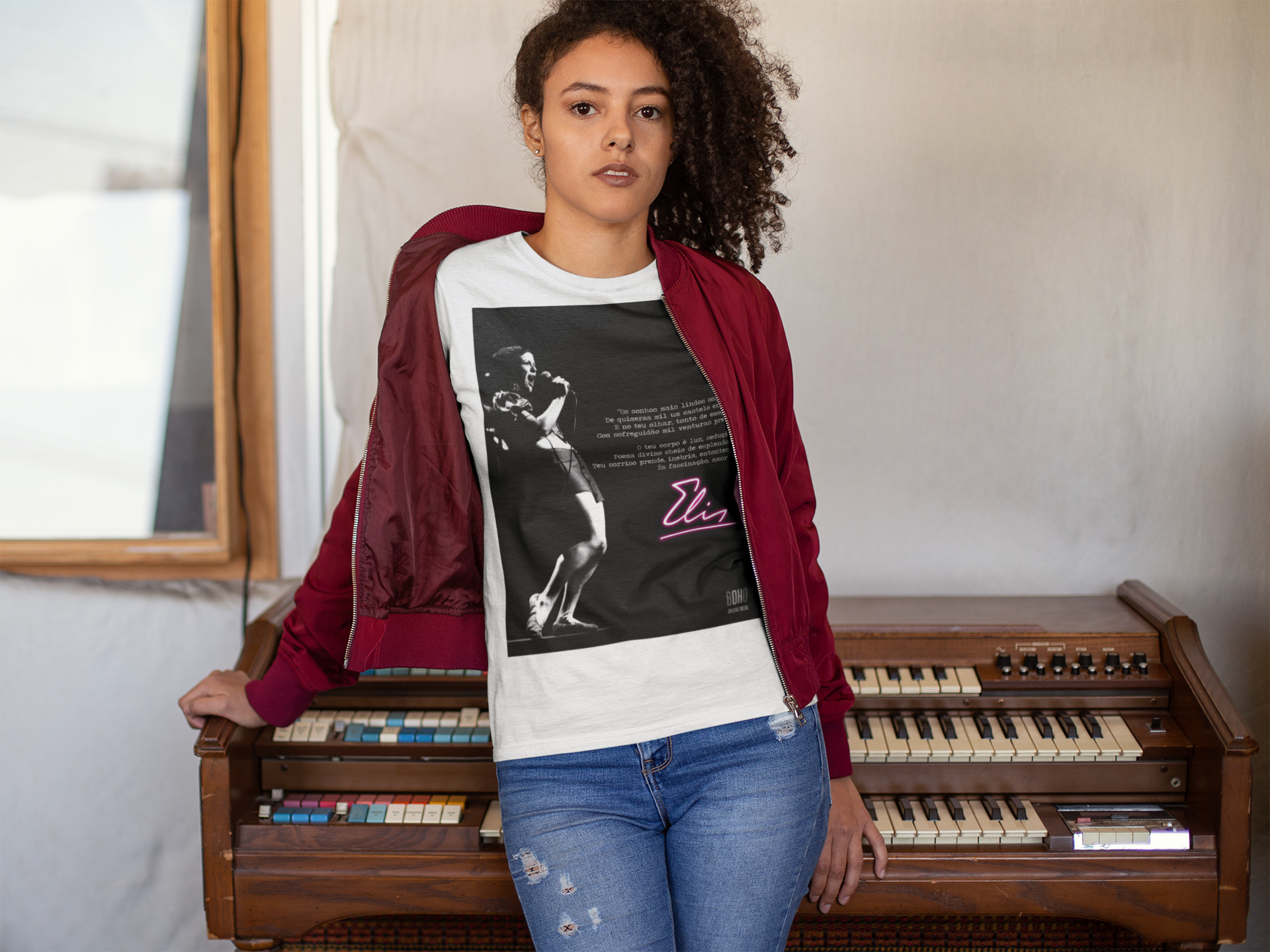 Camisa Branca Elis Regina