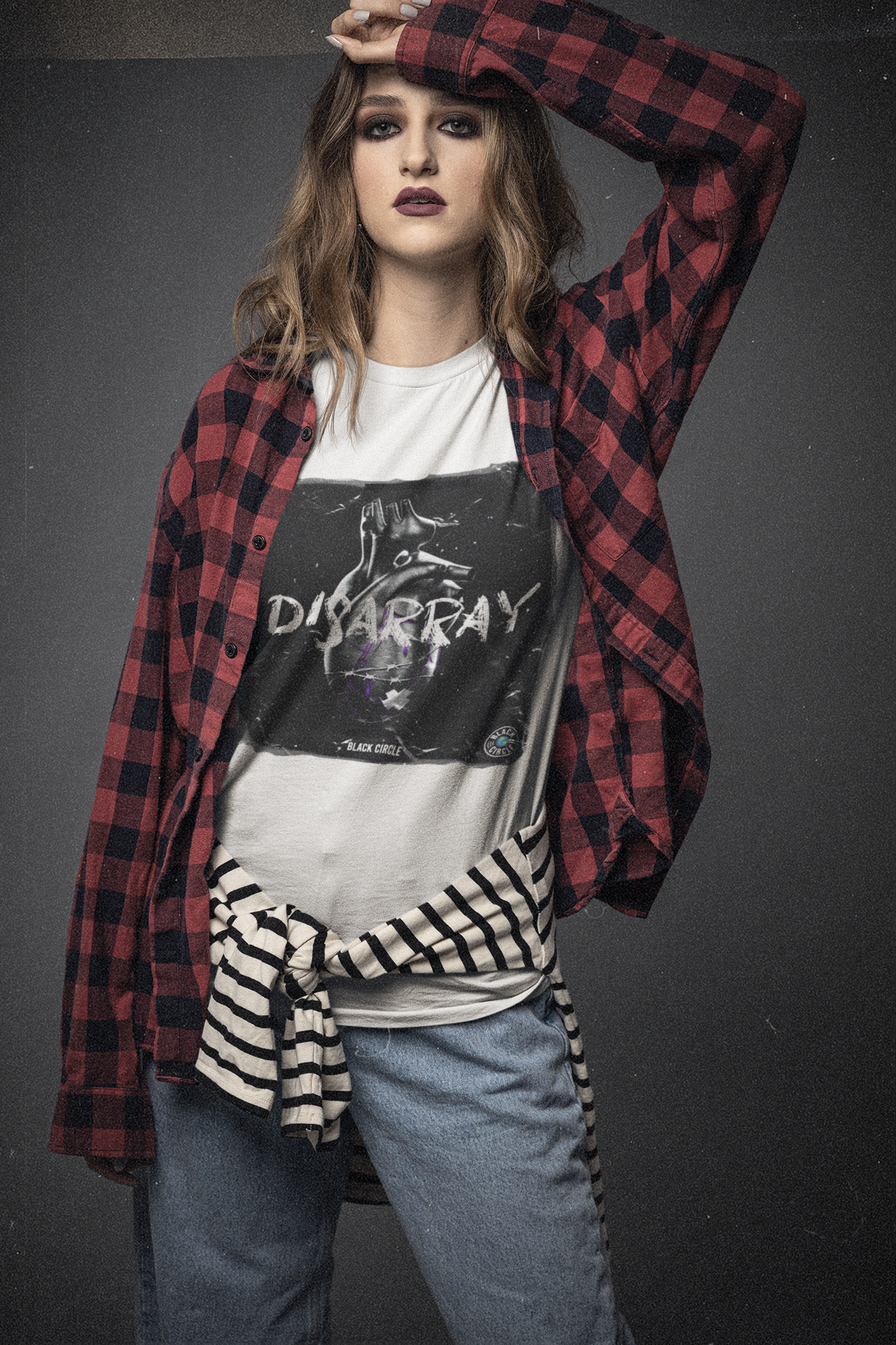 Baby Long Branca Black Circle Disarray