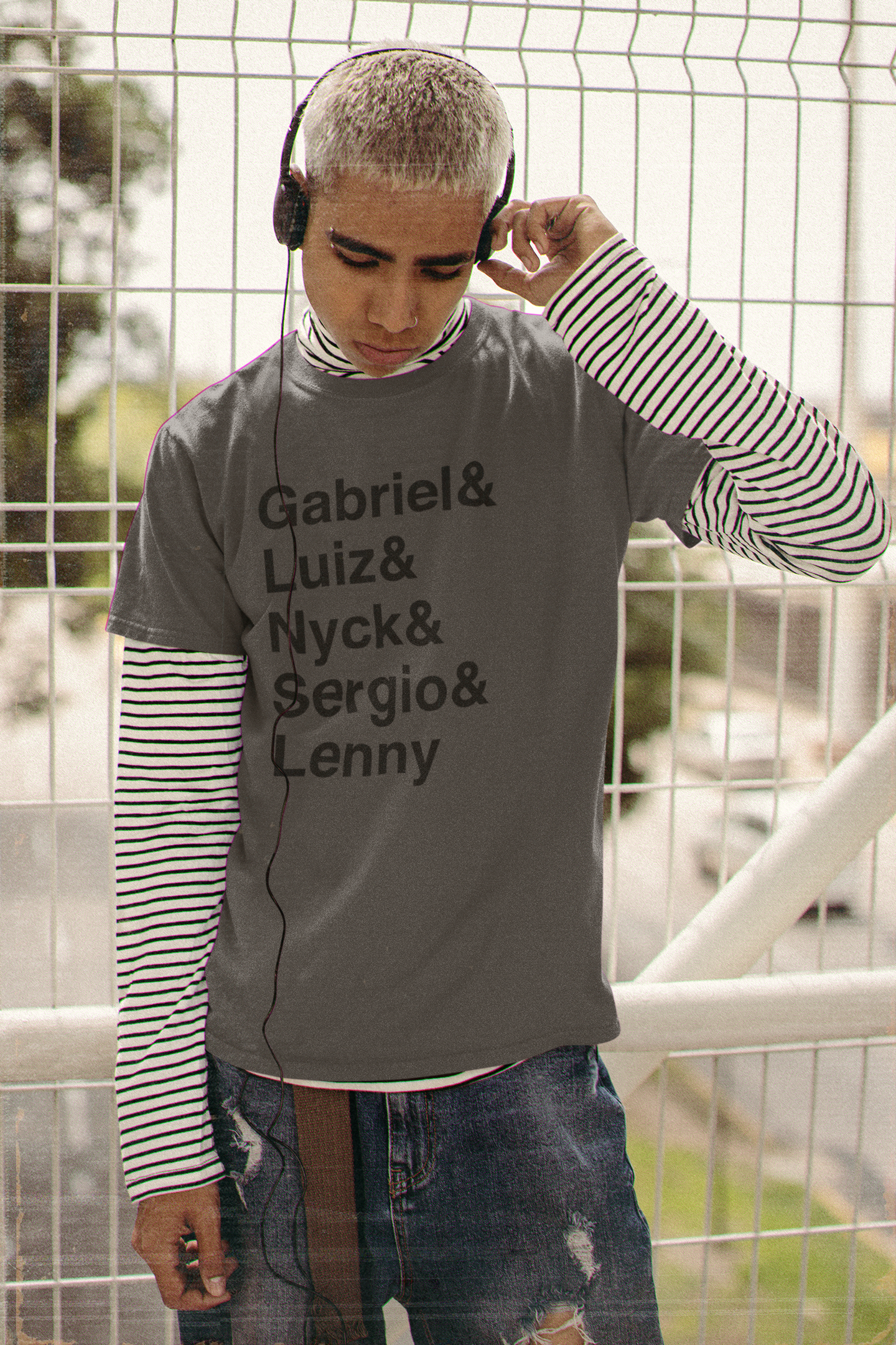 Camisa Estonada Black Circle Membros (Cores)