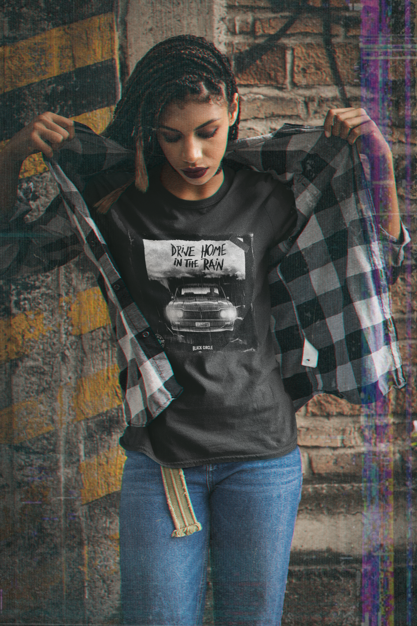 Baby Long Estonada Black Circle Drive Home In The Rain