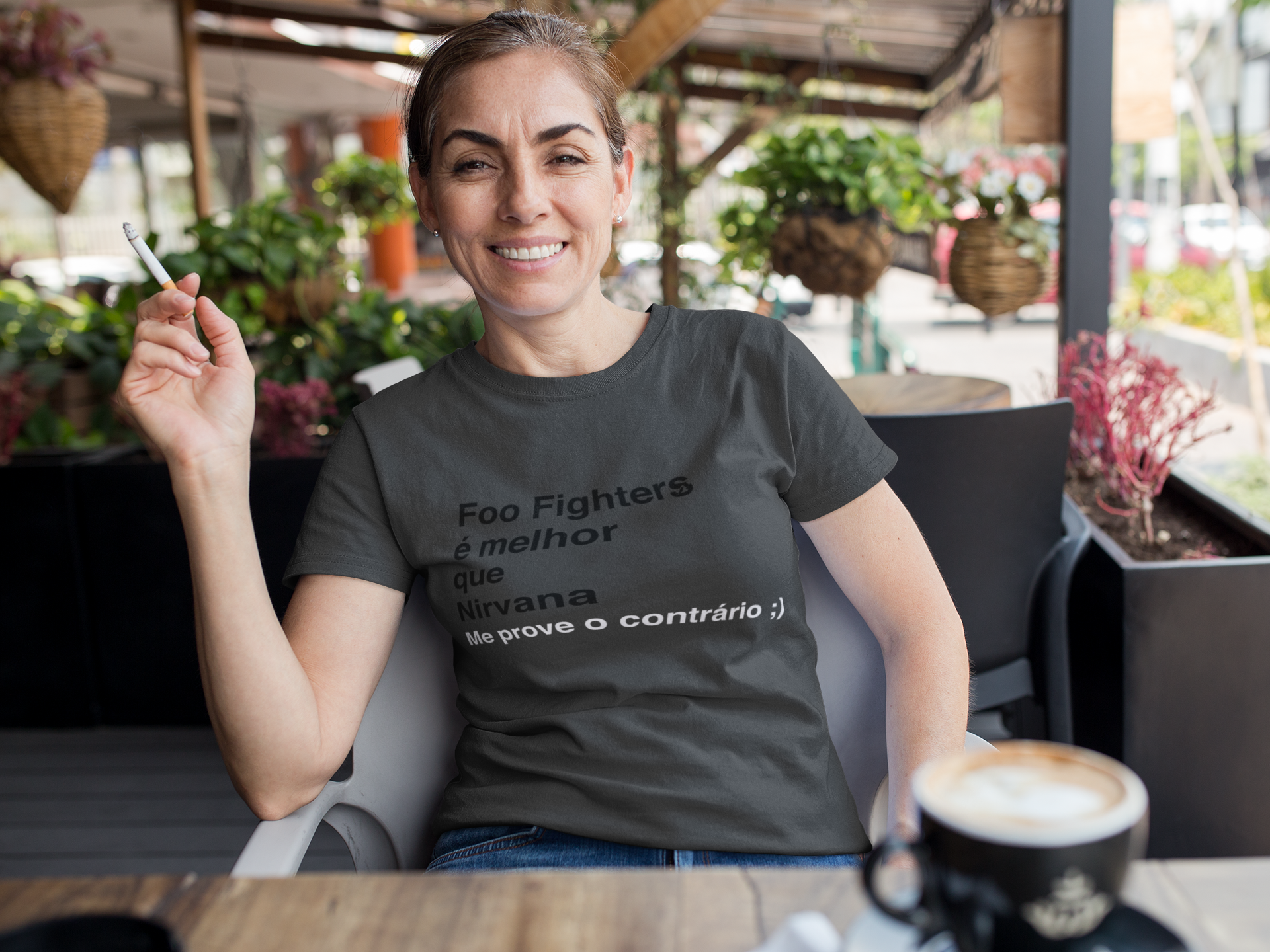 Baby Long Estonada Foo Fighters é melhor que Nirvana (Cores)