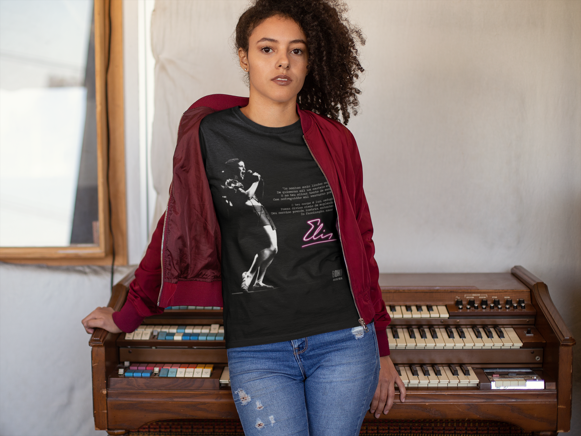 Camisa Preta Elis Regina