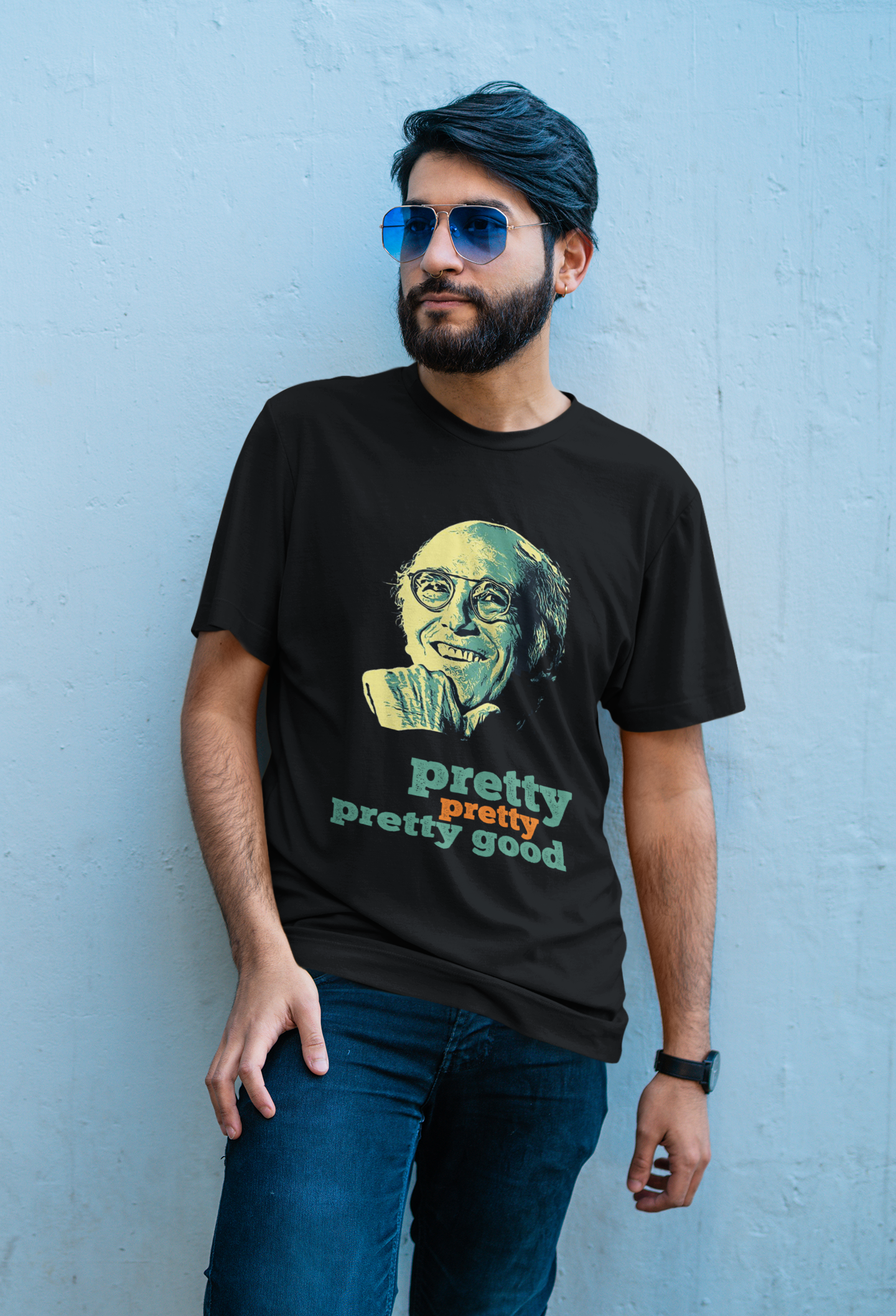 Camisa Curb Larry David Pretty Good (Preta)