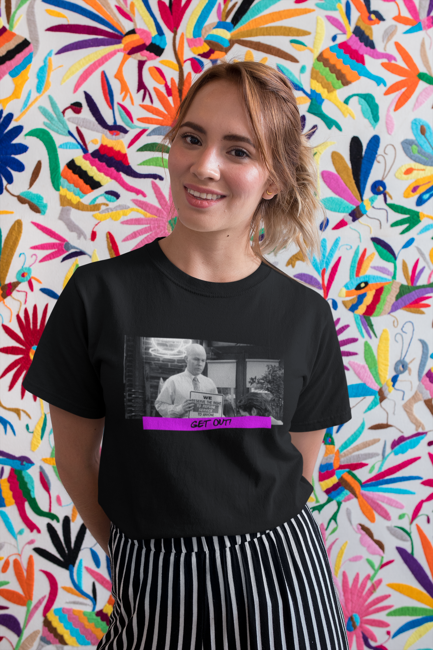 Camisa Preta Friends - Gunther Get Out