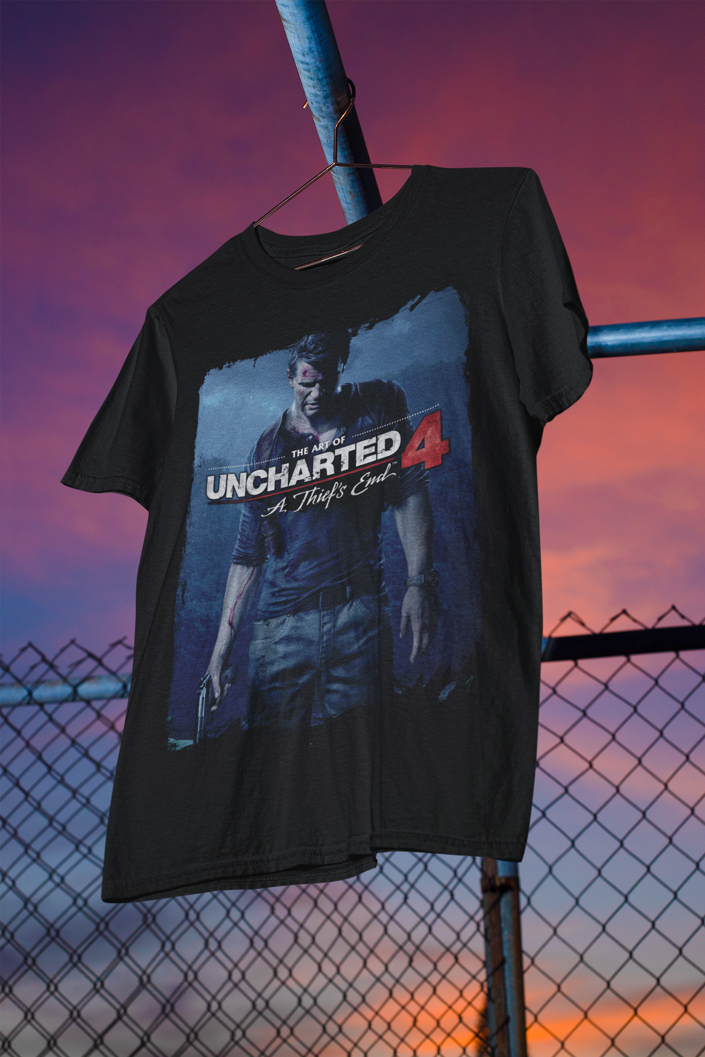 Camisa Preta Uncharted 4