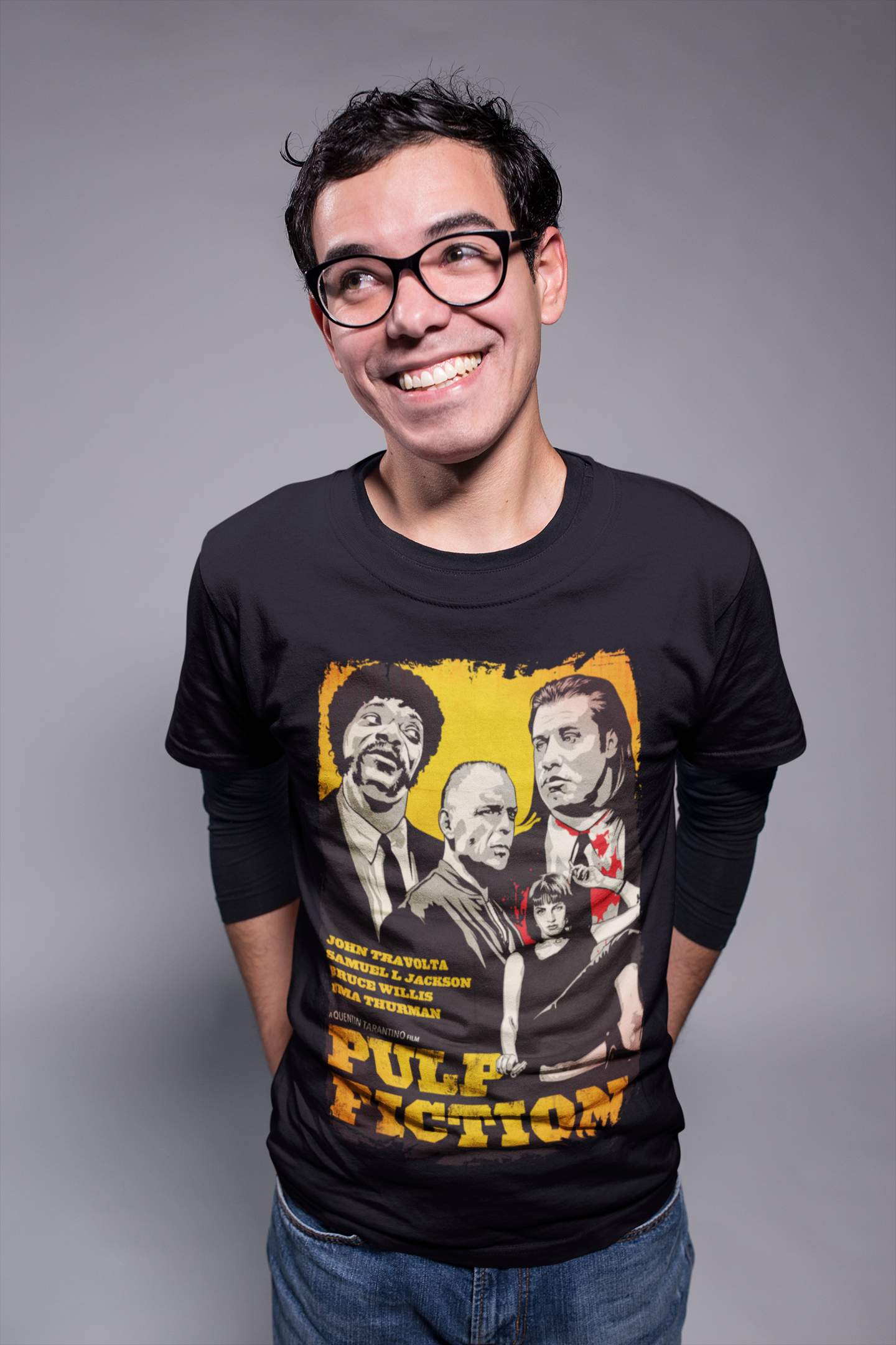 Camisa Preta Pulp Fiction