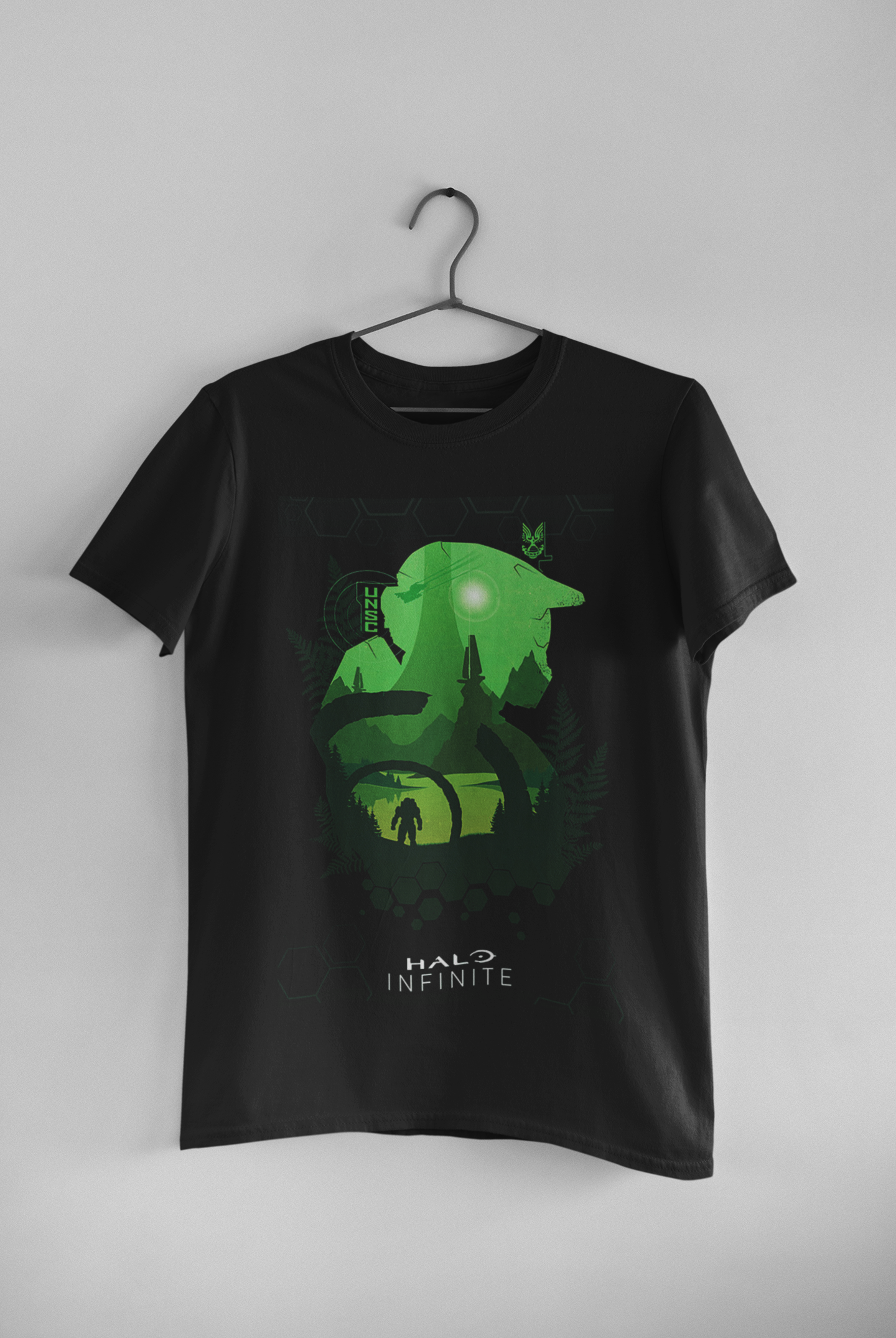 Camisa Preta Halo Infinite