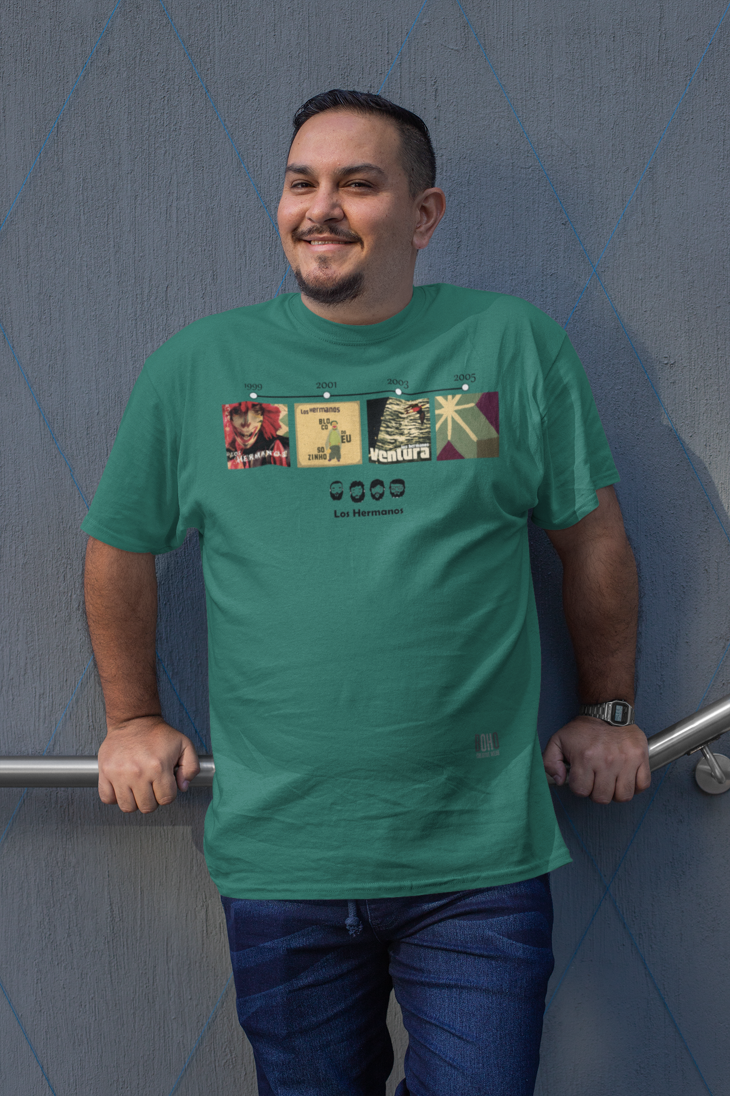 Camisa ESTONADA Los Hermanos Discografia (Cores)