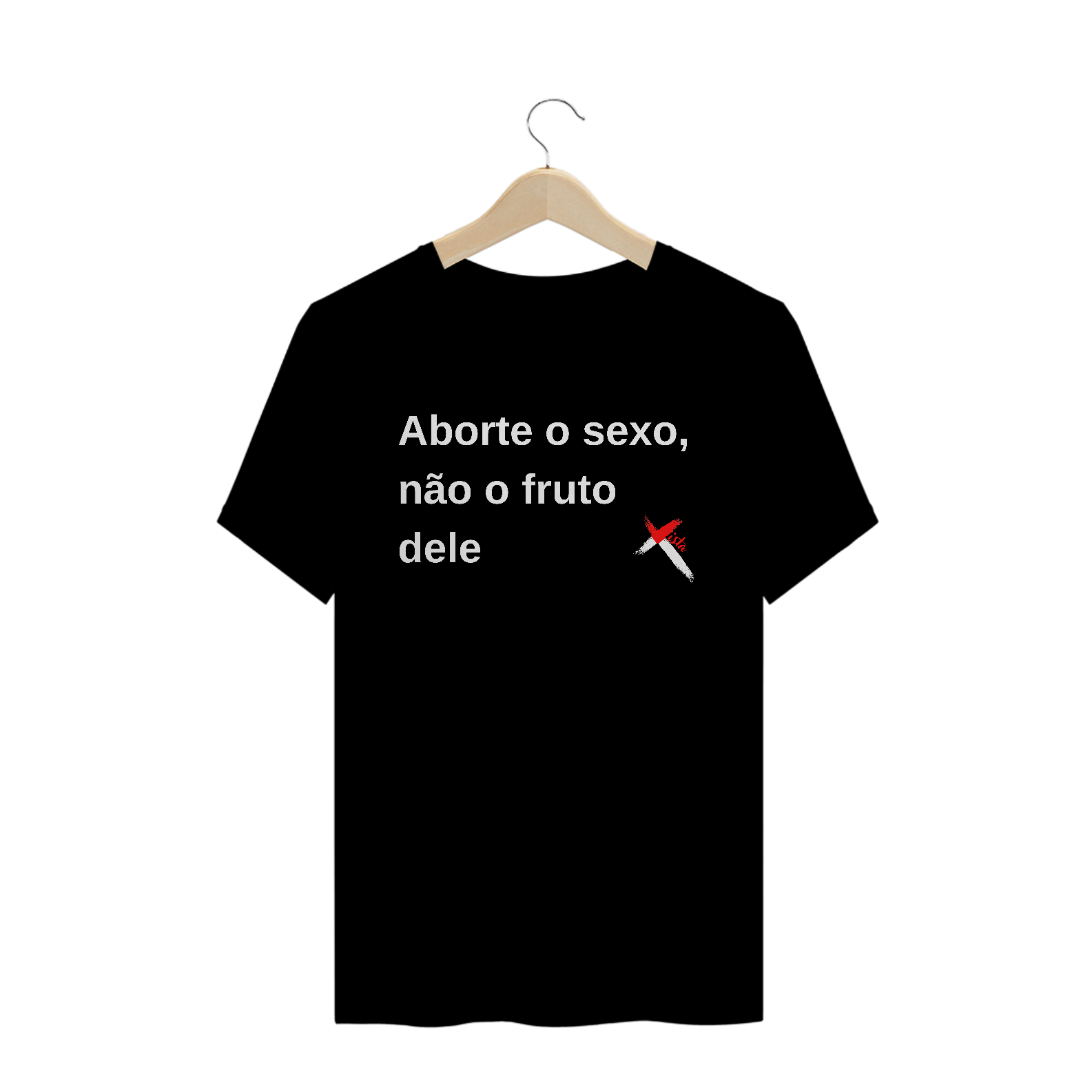 Camisa aborte o sexo preta