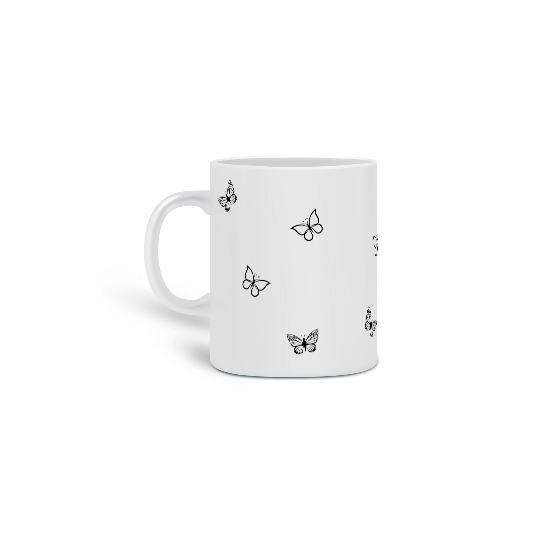 Nome do produto  Caneca Personalizada borboletas