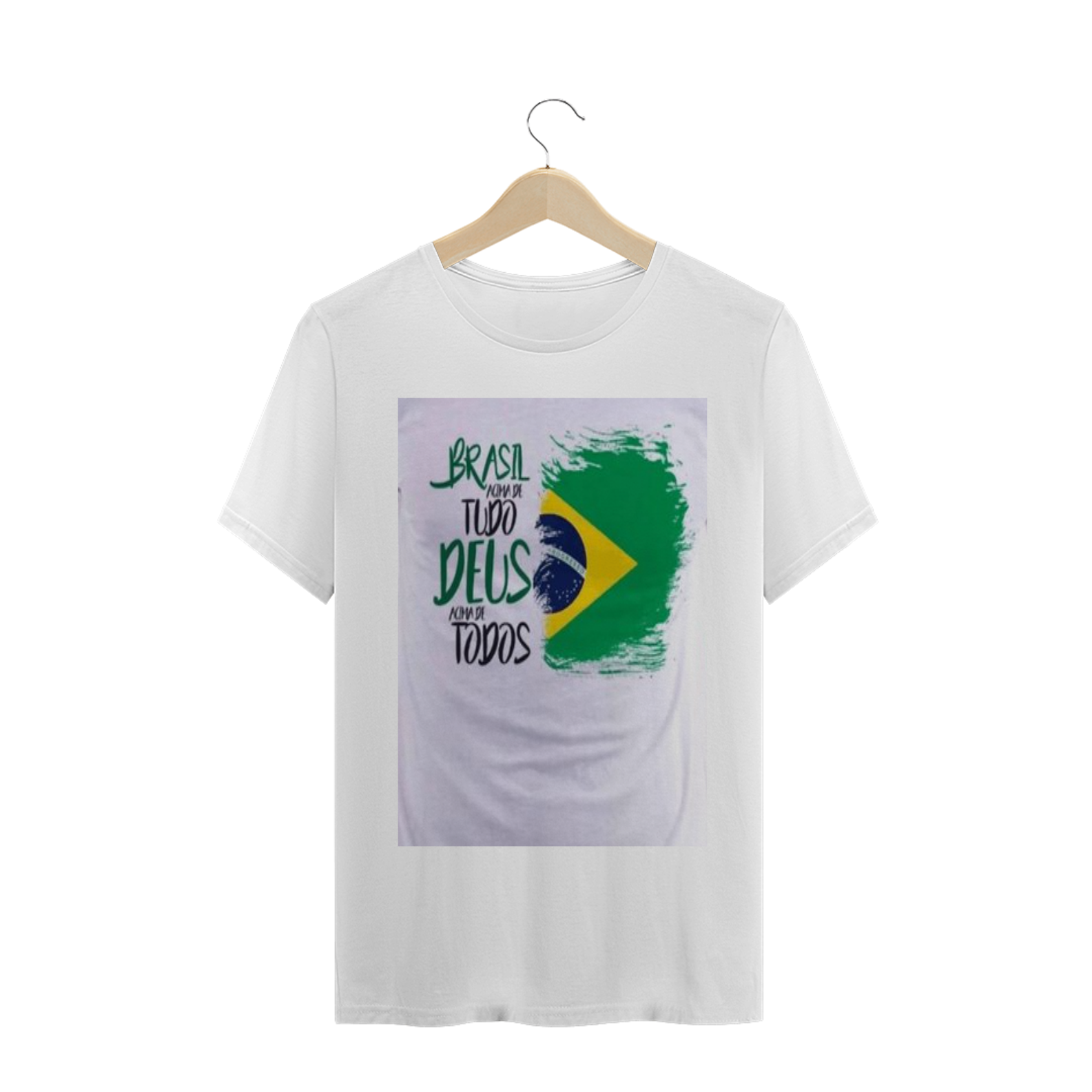 Nome do produto  Camisetas Personalizadas Deus acima de tudo