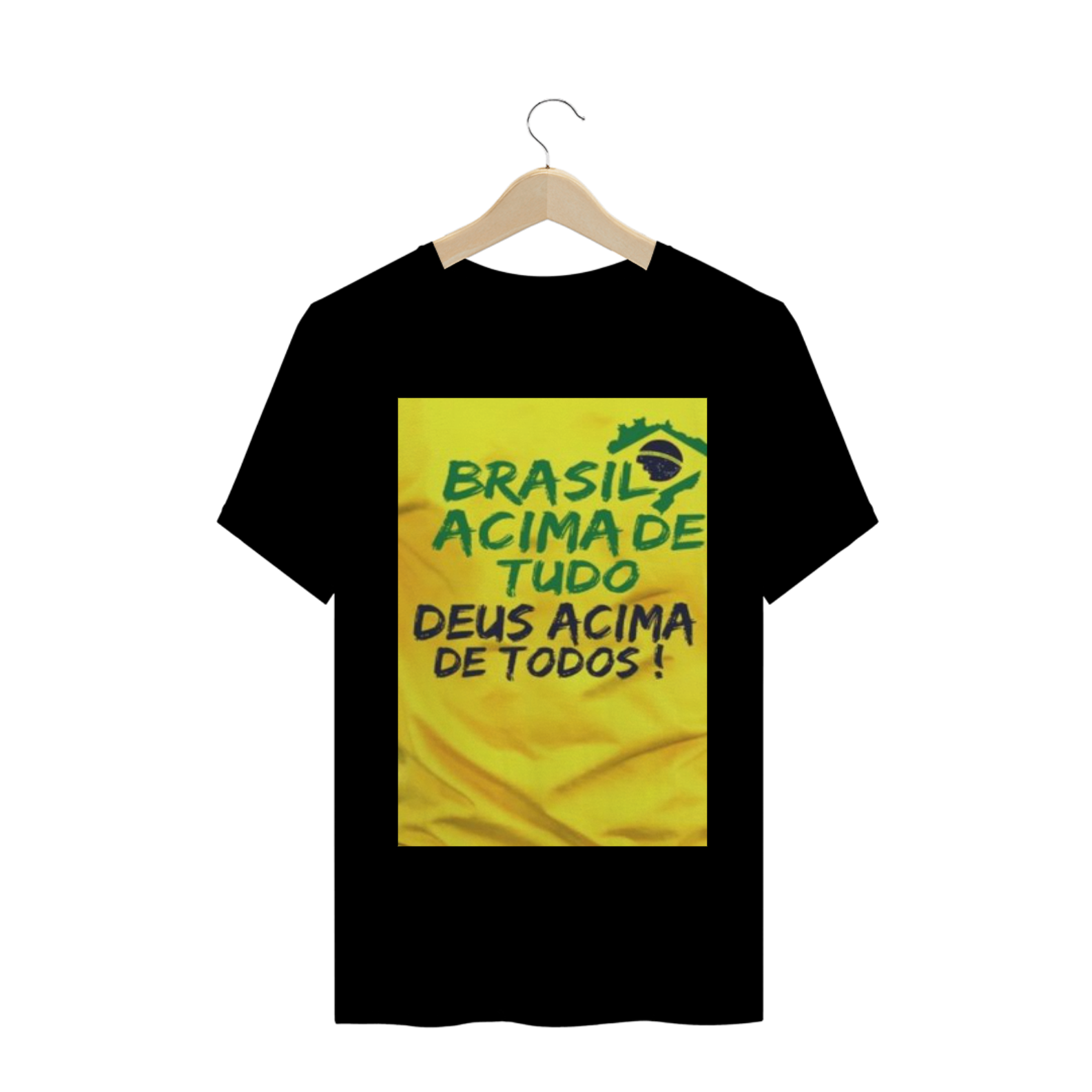 Nome do produto  Camisetas Personalizadas Brasil acima de tudo e Deus acima de todos
