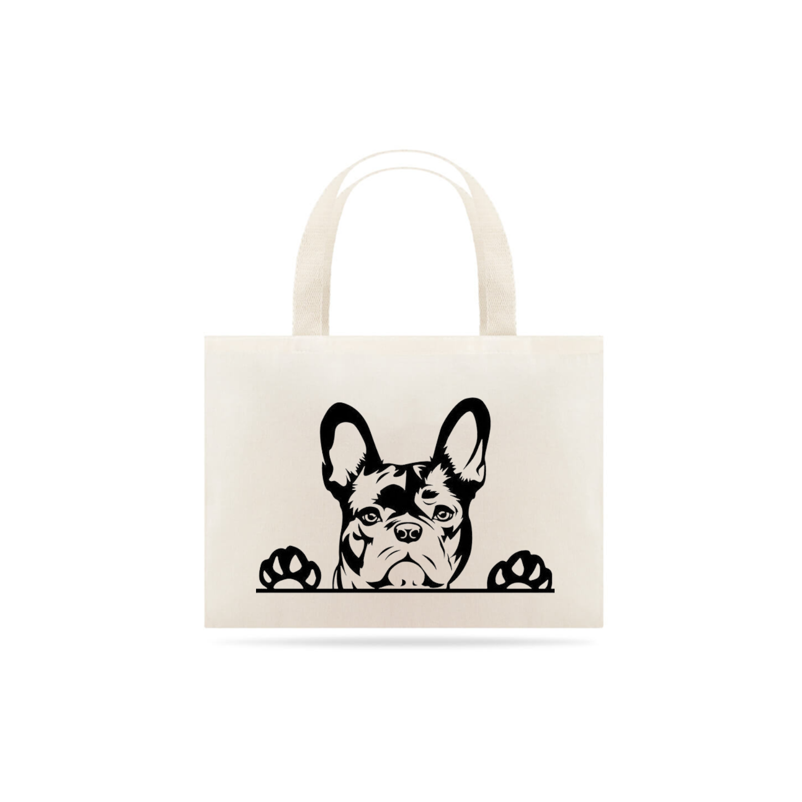 Nome do produto: bolsa de algodão estampa bulldog francês