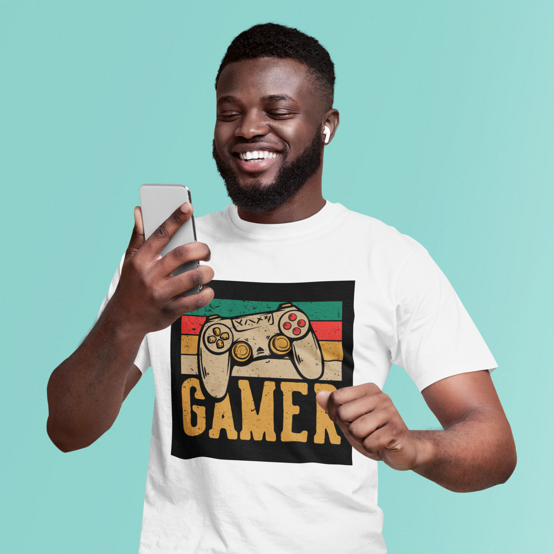 gamer - TECIDO BRANCO PRIME