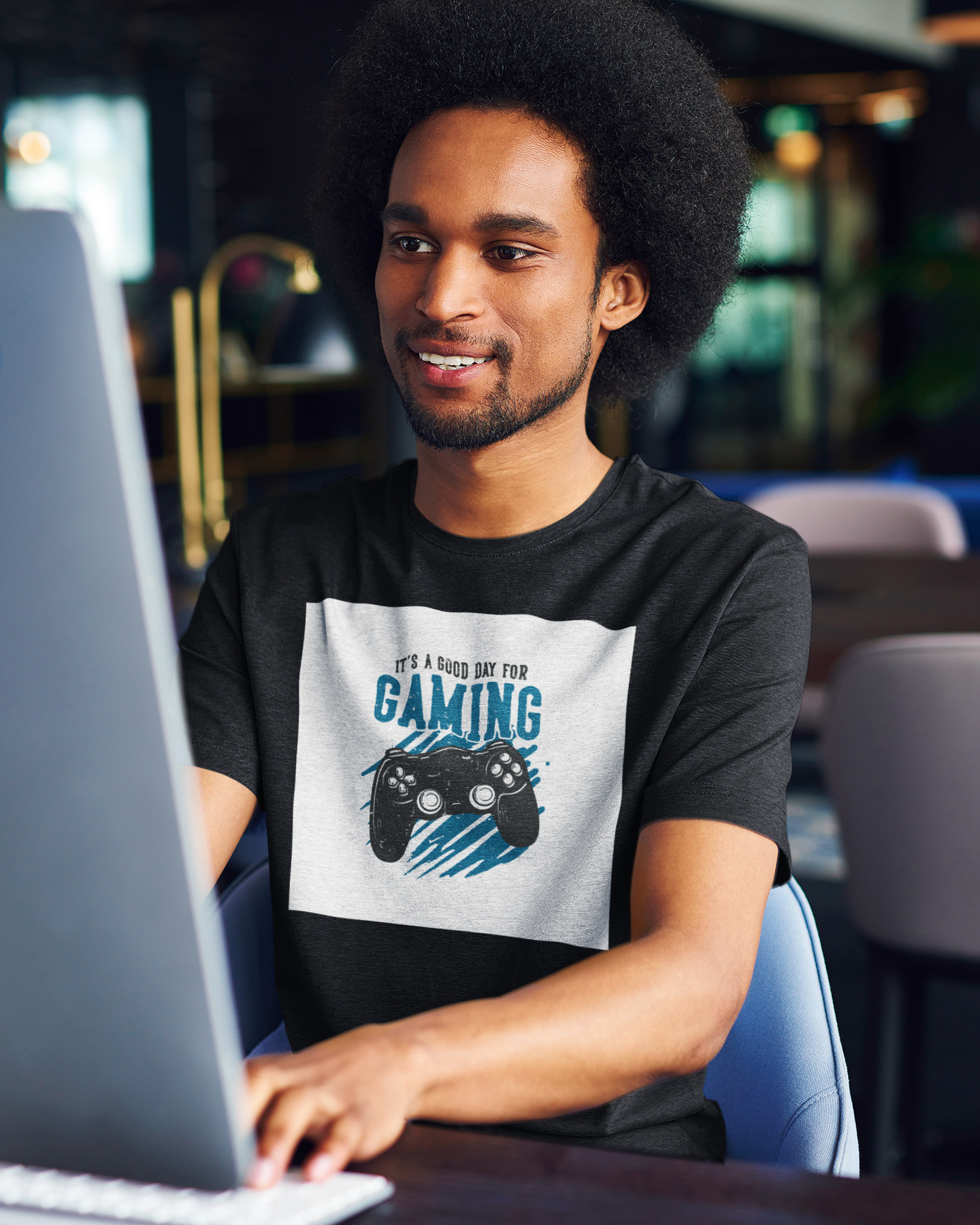 Good day for gaming - TECIDO PRETO PRIME