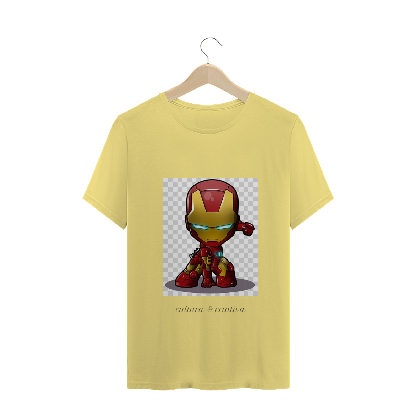 Nome do produto: camiseta iron man chibi super Hero