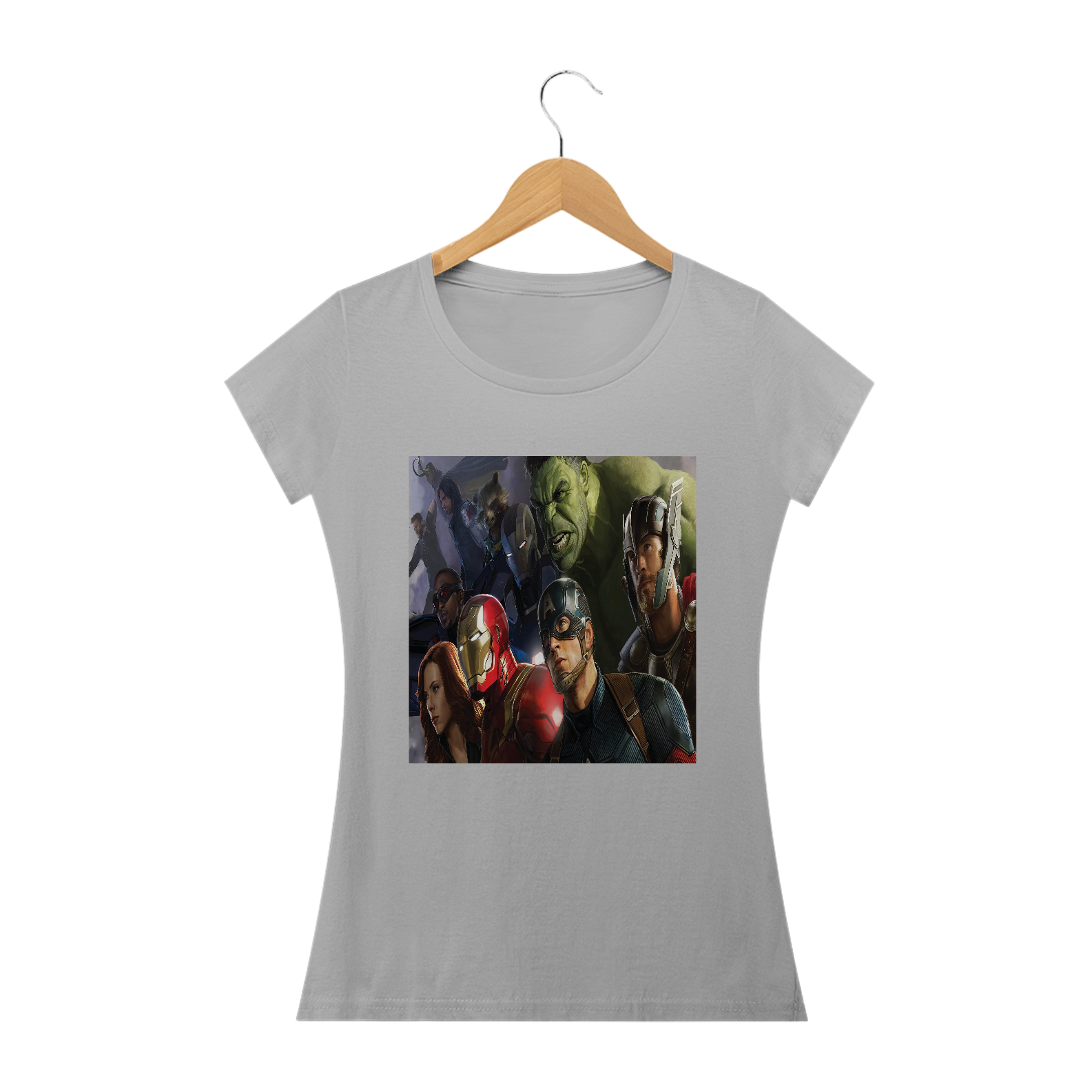 Nome do produto  Camiseta Feminina Os Vingadores