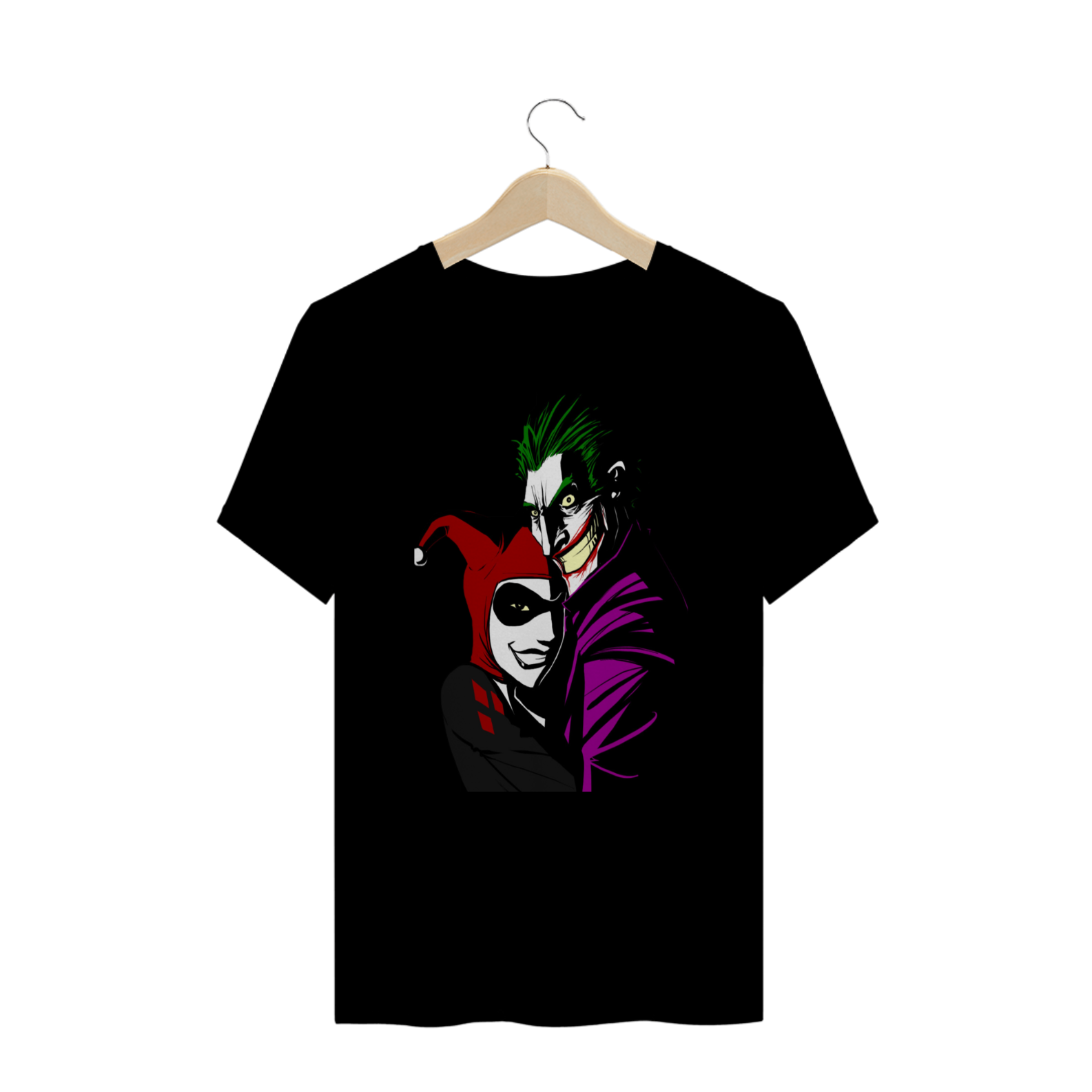 Nome do produto  Camiseta Masculina Harley Quinn & Joker Plus Size