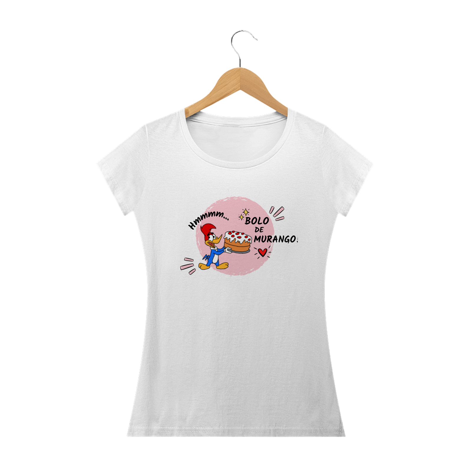 Nome do produto  T-Shirt Feminina - Bolo de Murango