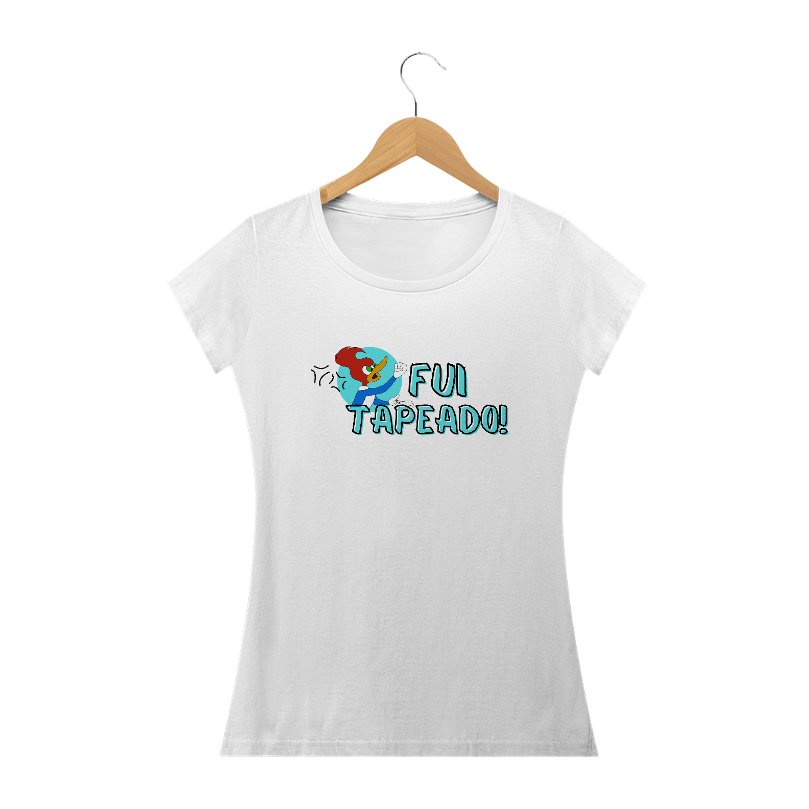 Nome do produto  T-Shirt Feminina - Fui tapeado