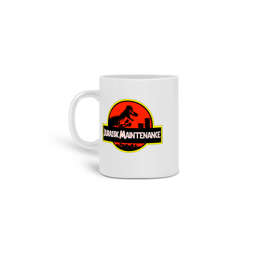 Caneca Cerâmica - Jurassic Maintenance