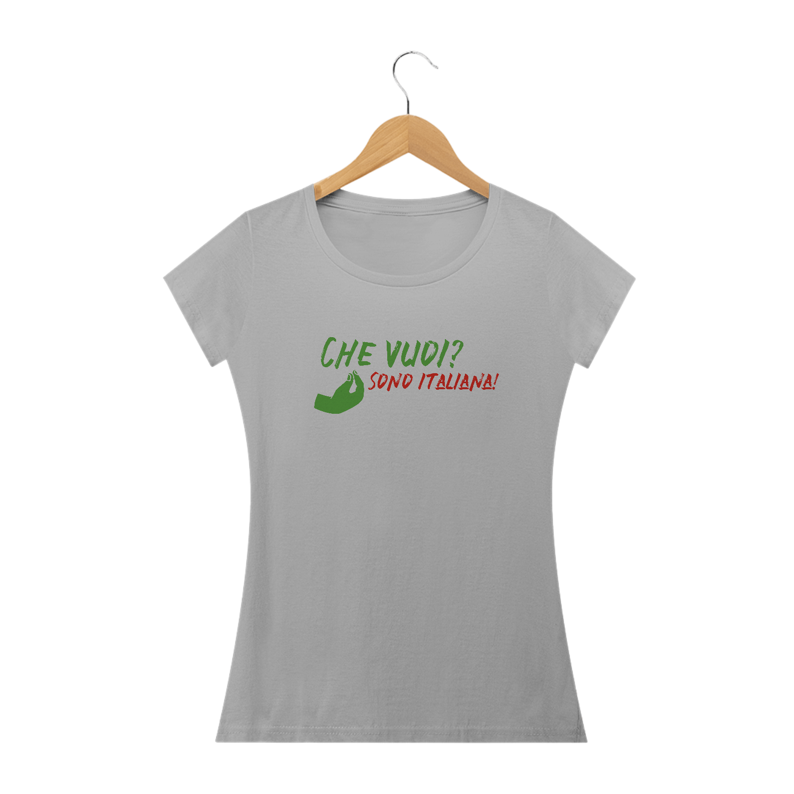 Nome do produto: Camiseta Feminina Che Vuoi Sono Italiana