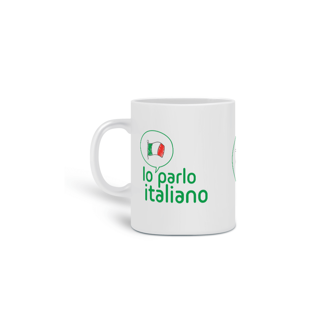 Nome do produto  Caneca Io Parlo Italiano