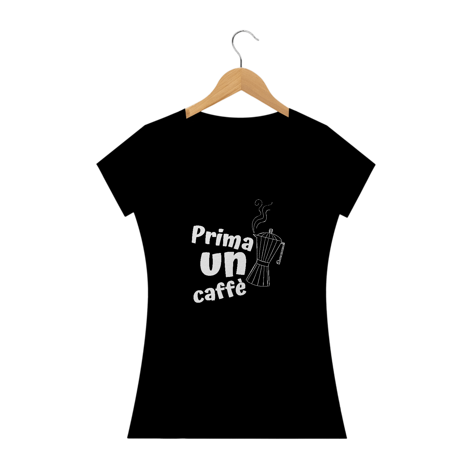 Nome do produto  Camiseta Feminina Prima Un Caffè