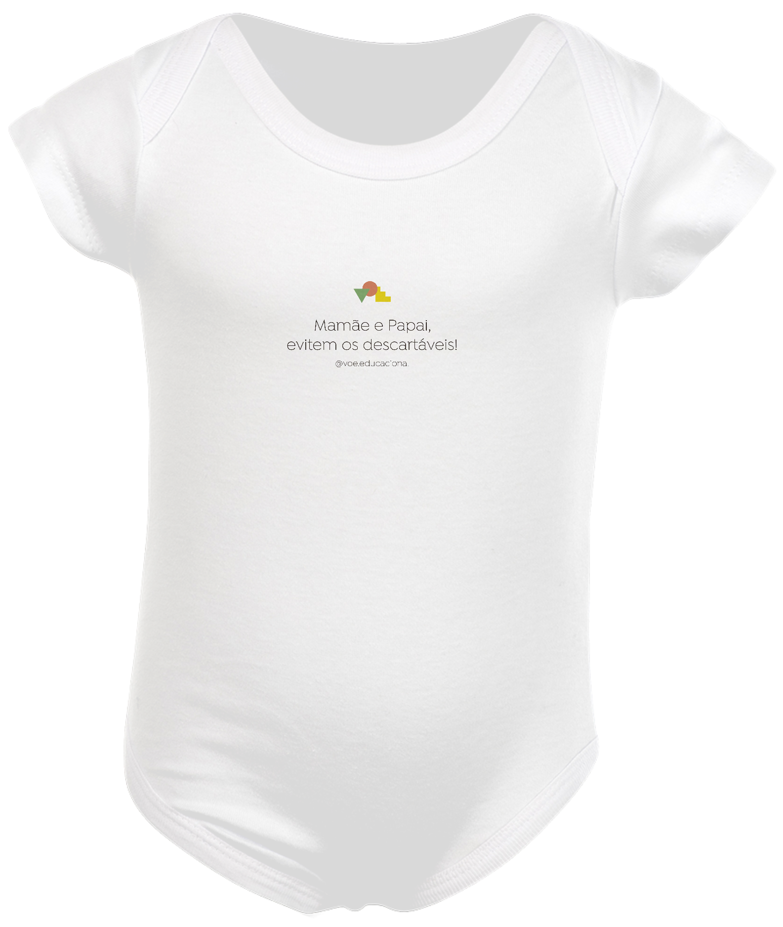 Body Mamãe e Papai, evitem os descartáveis Branco