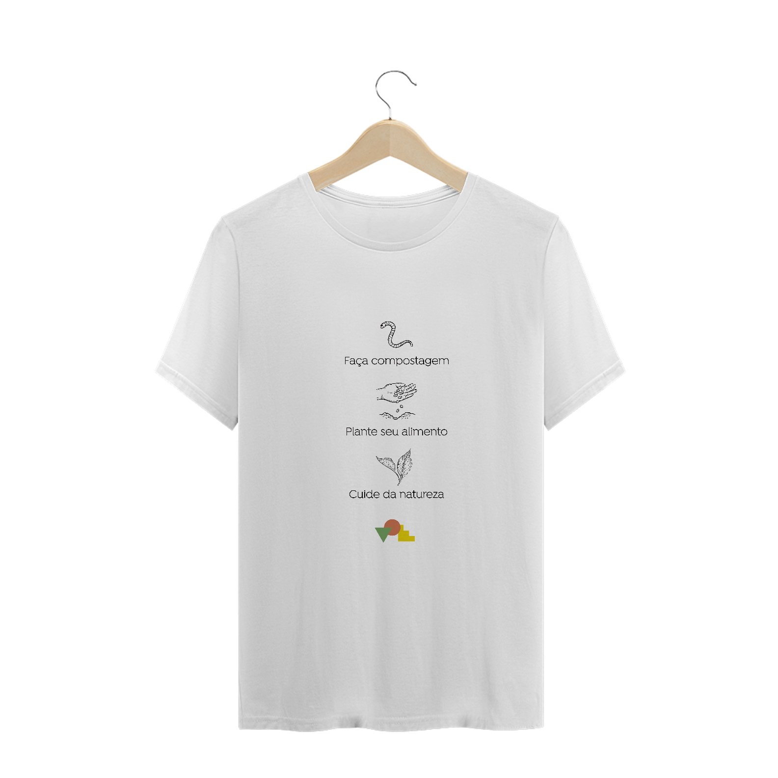 Camiseta Colorida Compostagem Alimento Natureza
