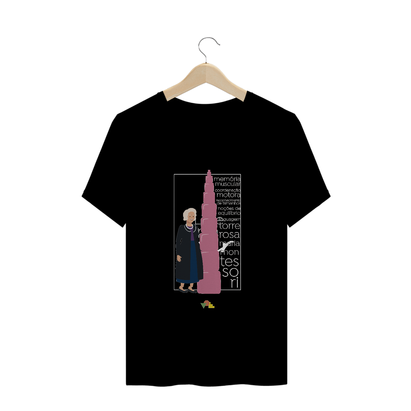 Camiseta Preta Maria Montessori