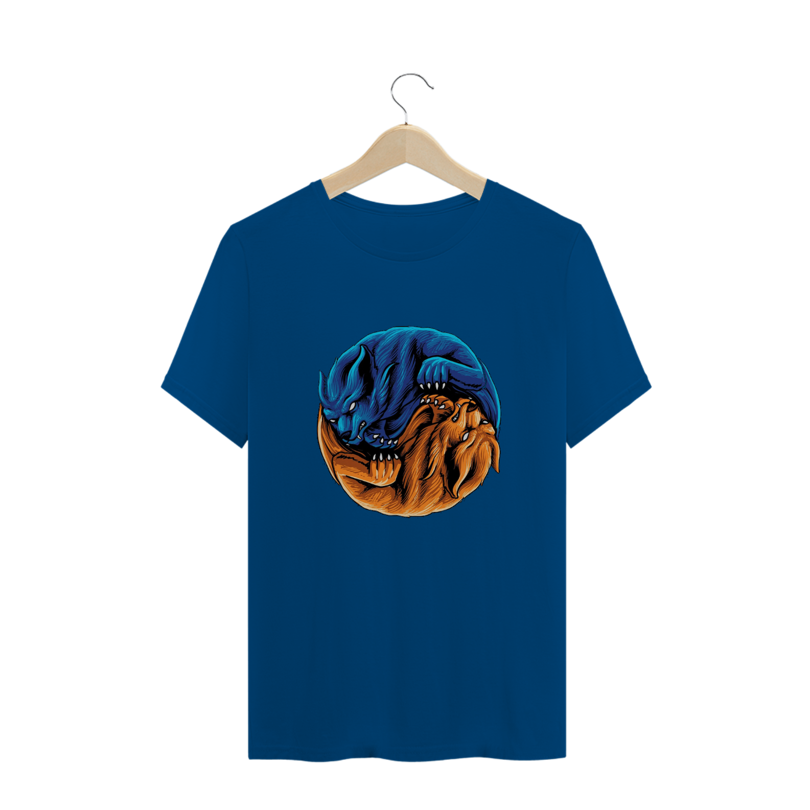 T-Shirt Lobos Yin Yang