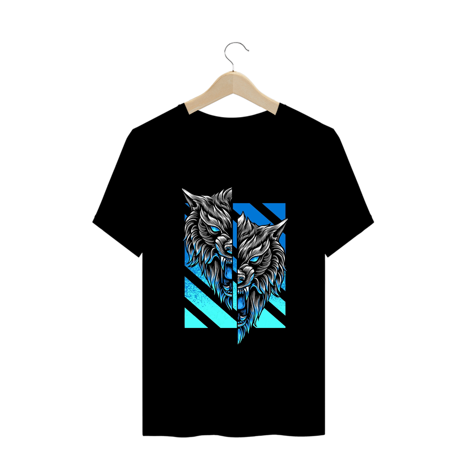 T-Shirt Lobo Azul