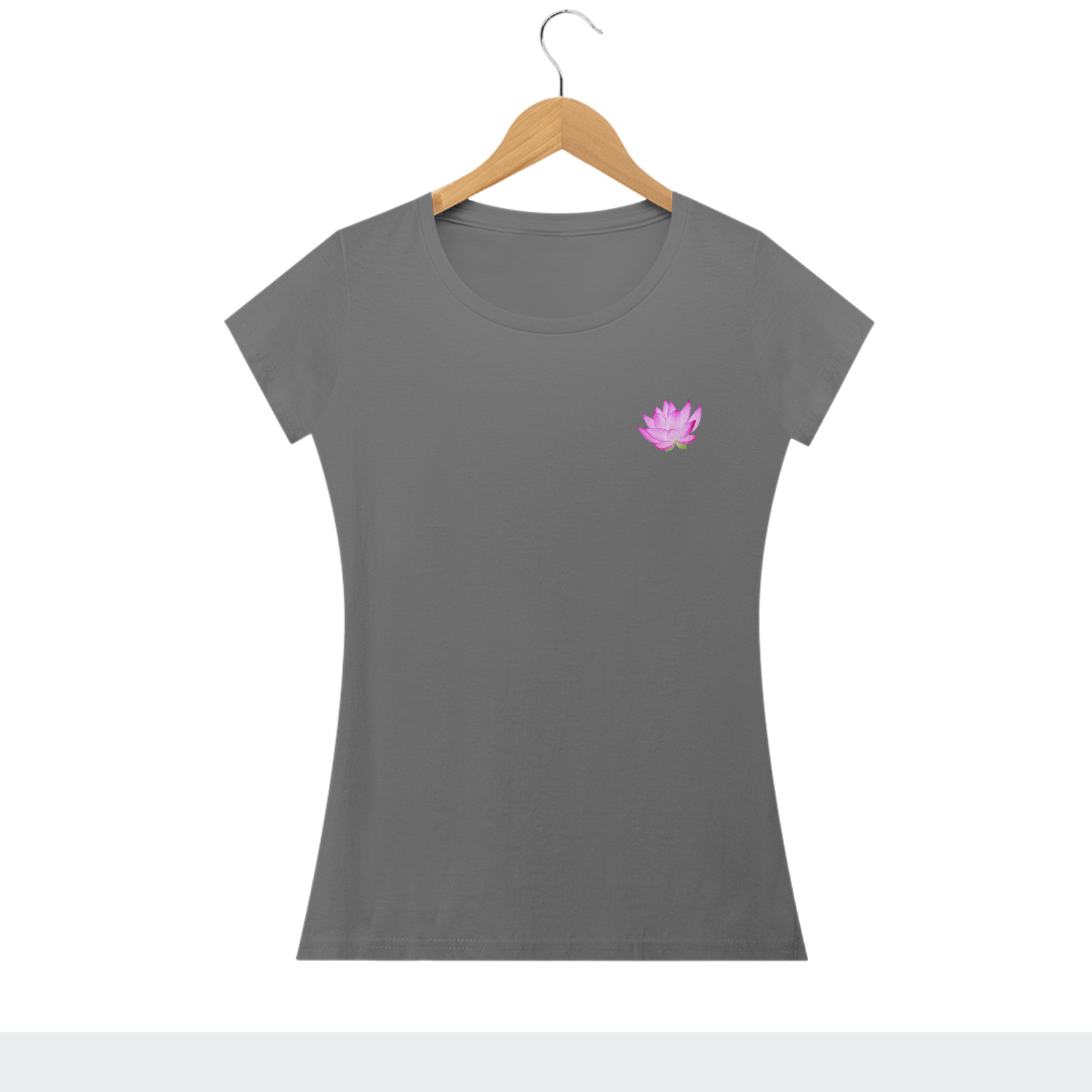 Nome do produto  Camiseta Feminina Baby Look Flor de Lótus