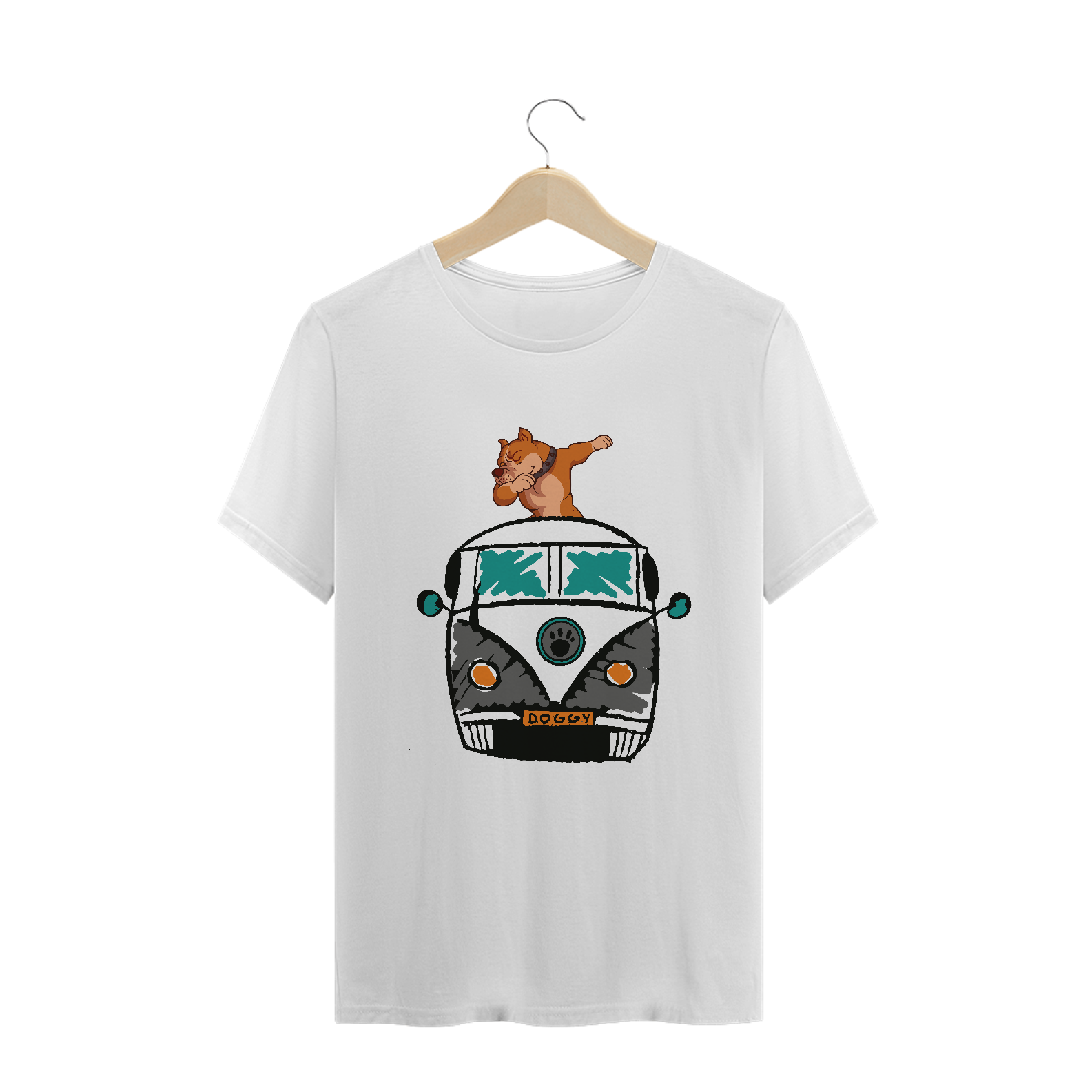 Nome do produto  Camisa Funny Dabbing Bulldog Van 