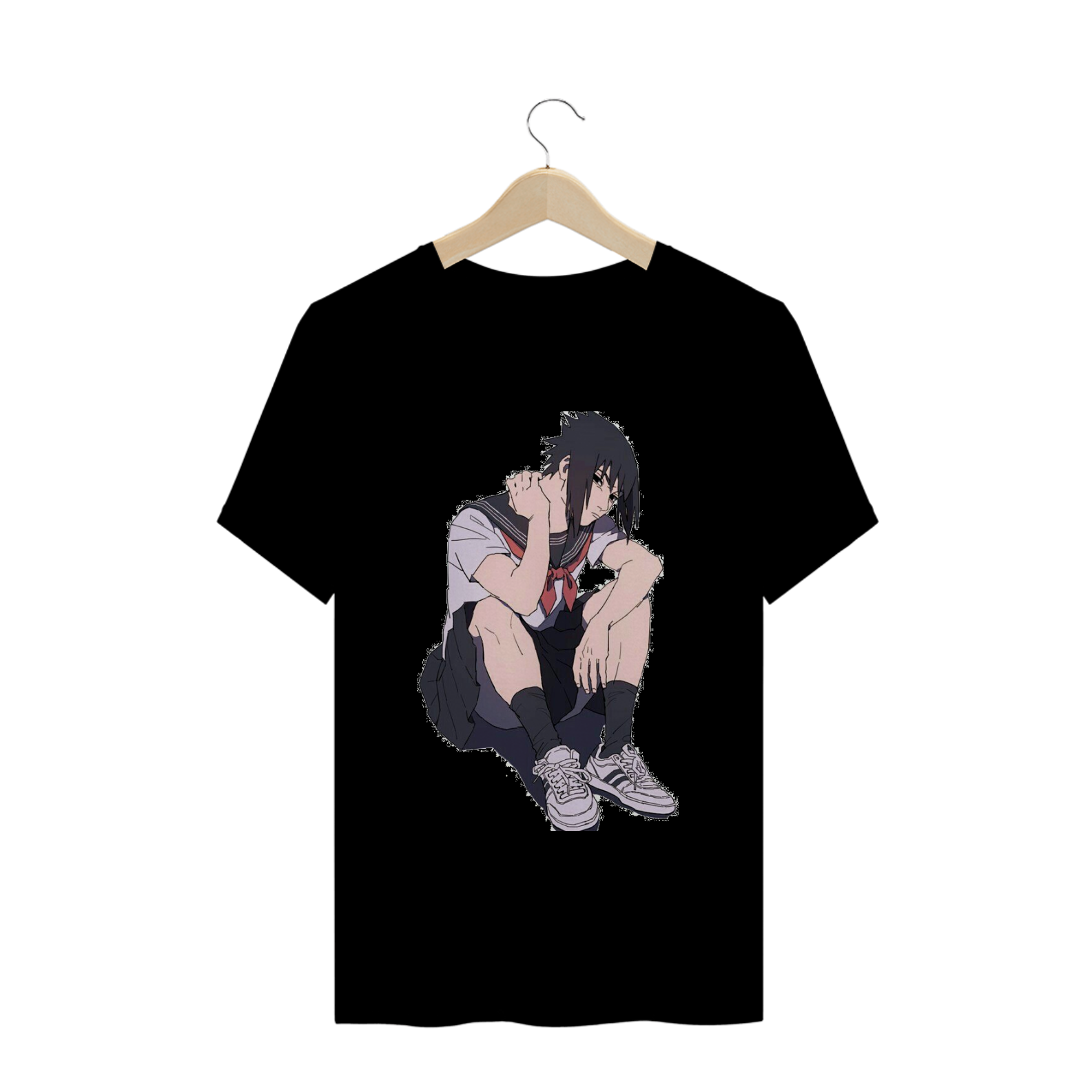 Nome do produto: camisa sasuke Uniforme Escolar Japones