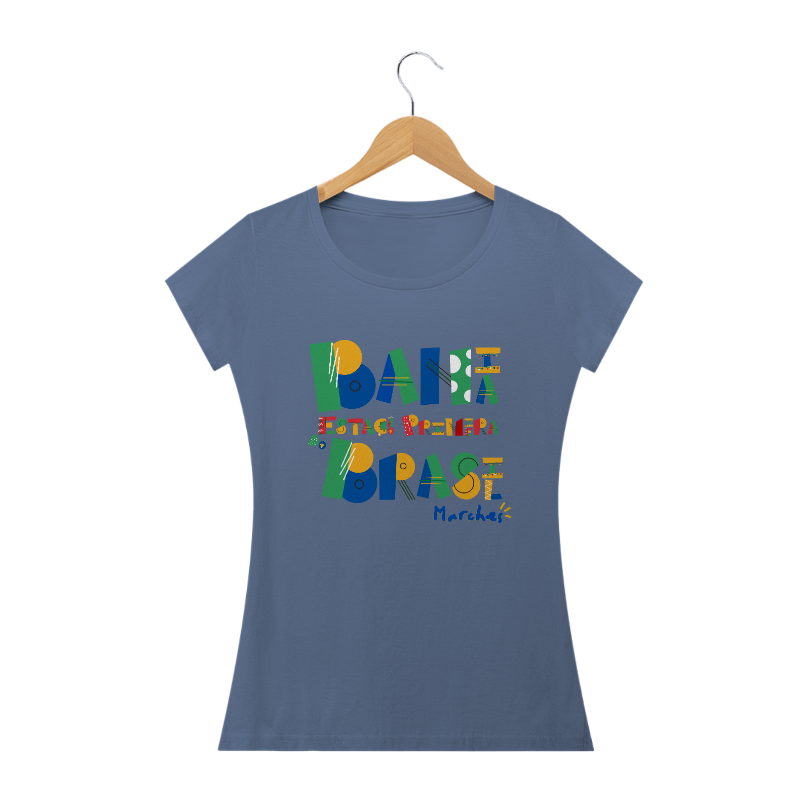  Camiseta Feminina: Bahia, estação primeira do Brasil