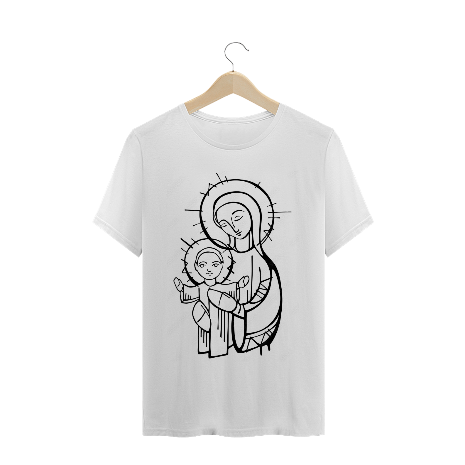 Camiseta Nossa Senhora com menino Jesus