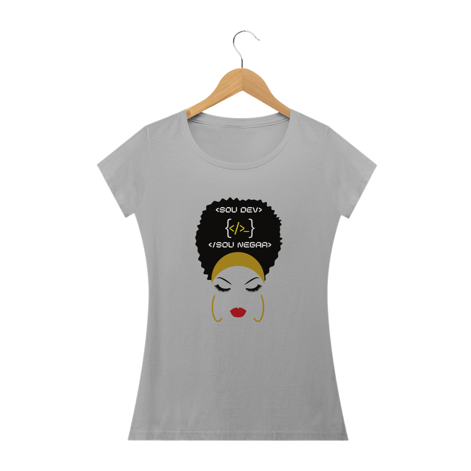 Camiseta Feminina Sou DEV, Sou Negra