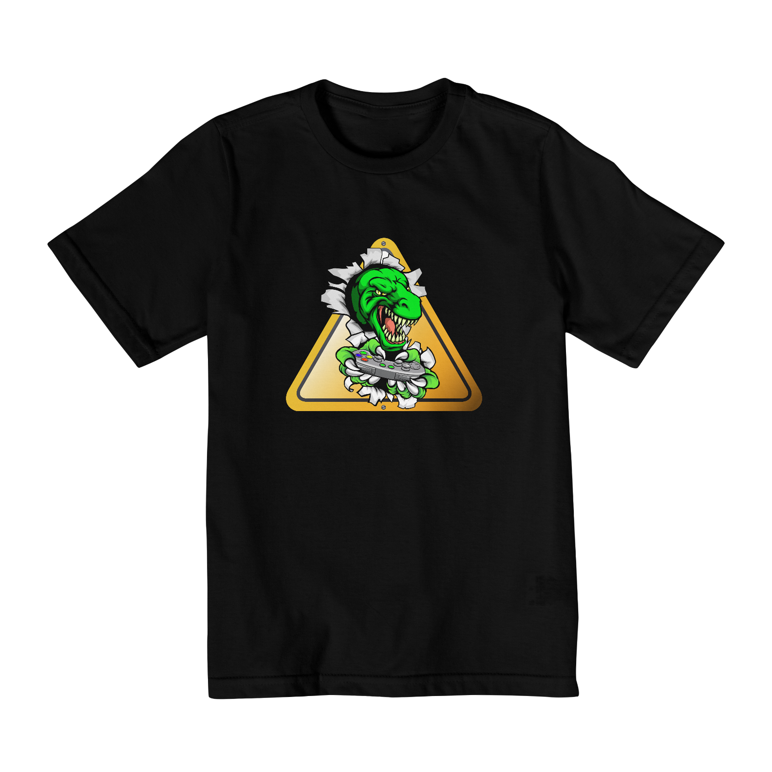 Camiseta Infantil T-Rex Gamer
